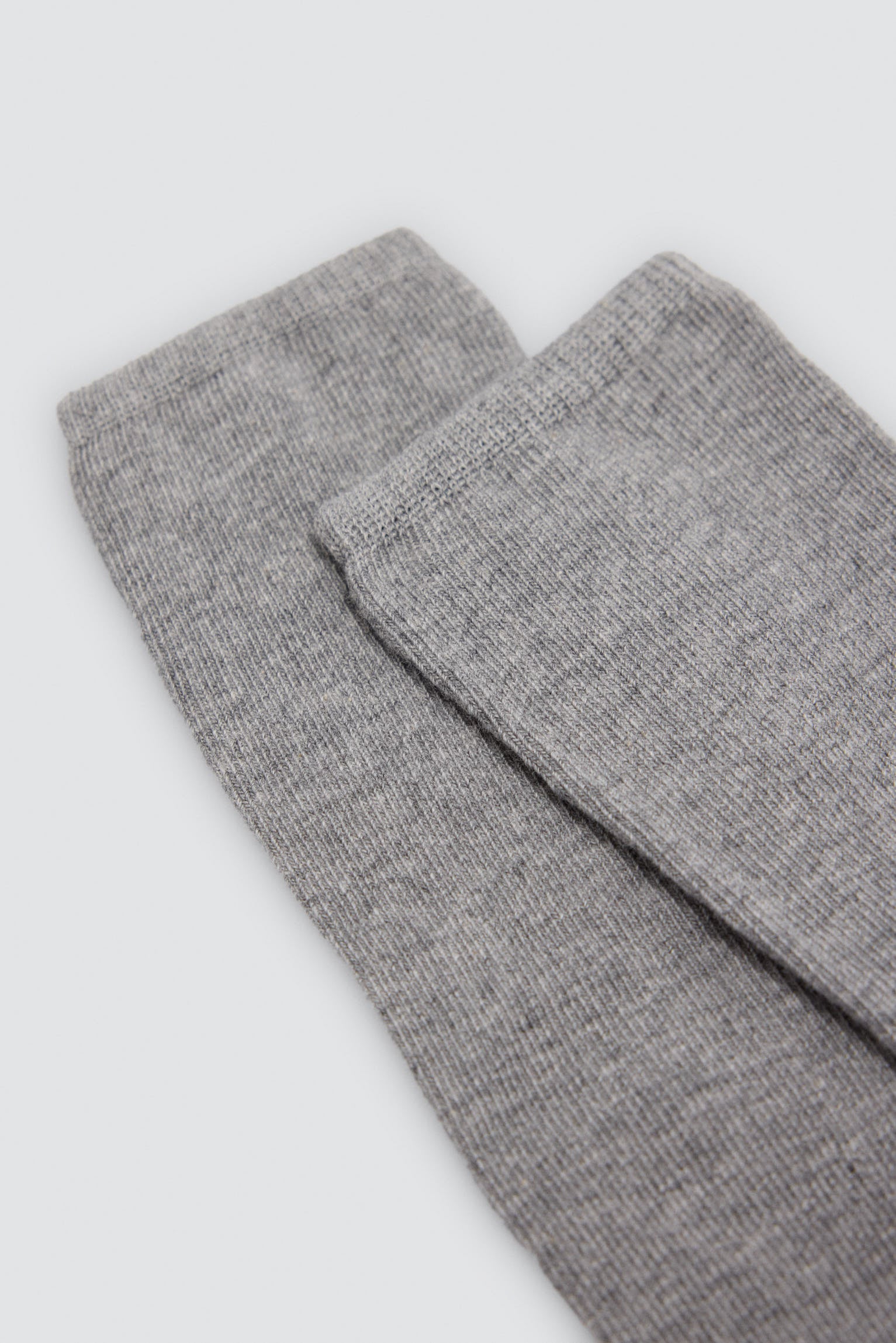 Children's basic long grey socks