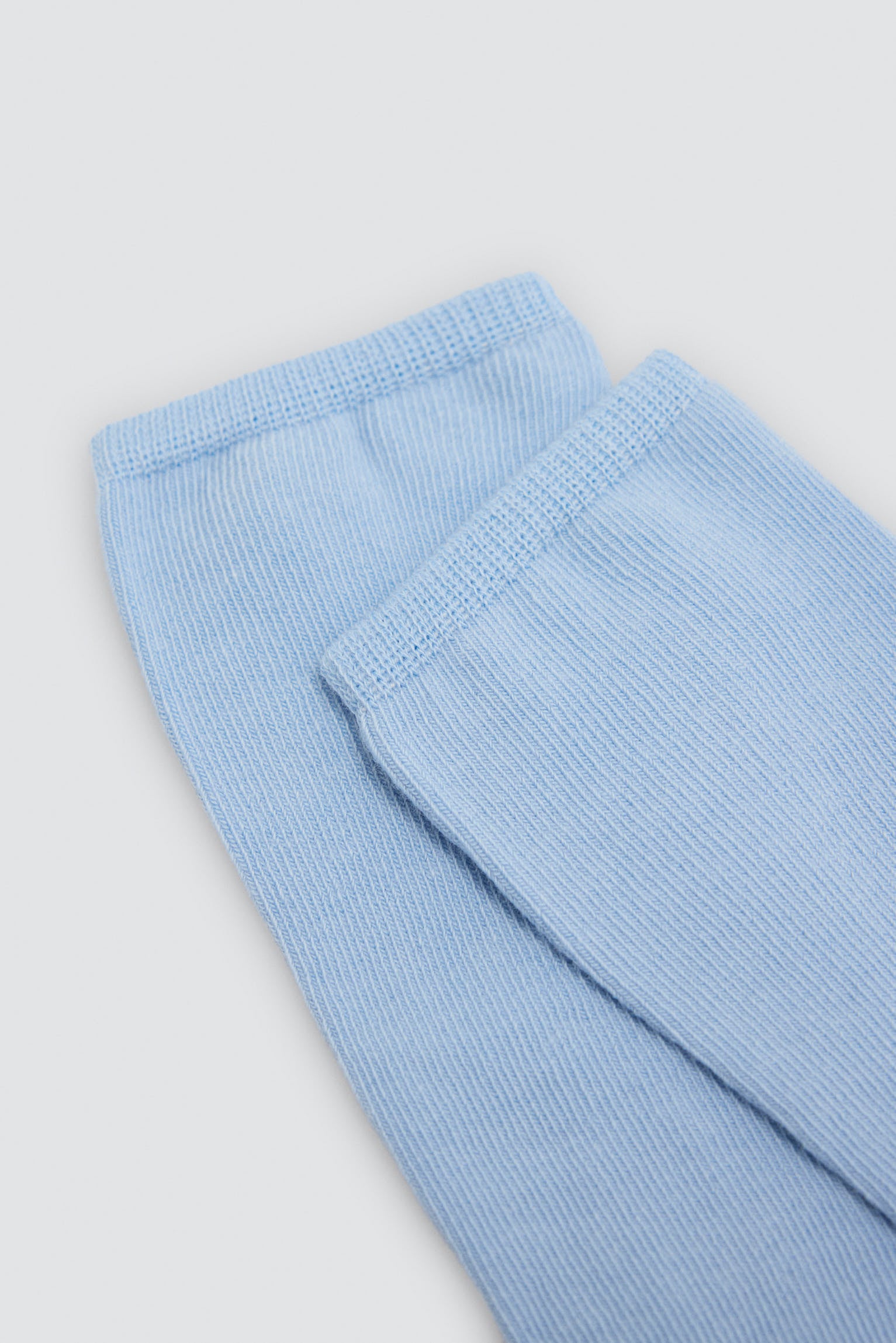 Children's basic long blue socks