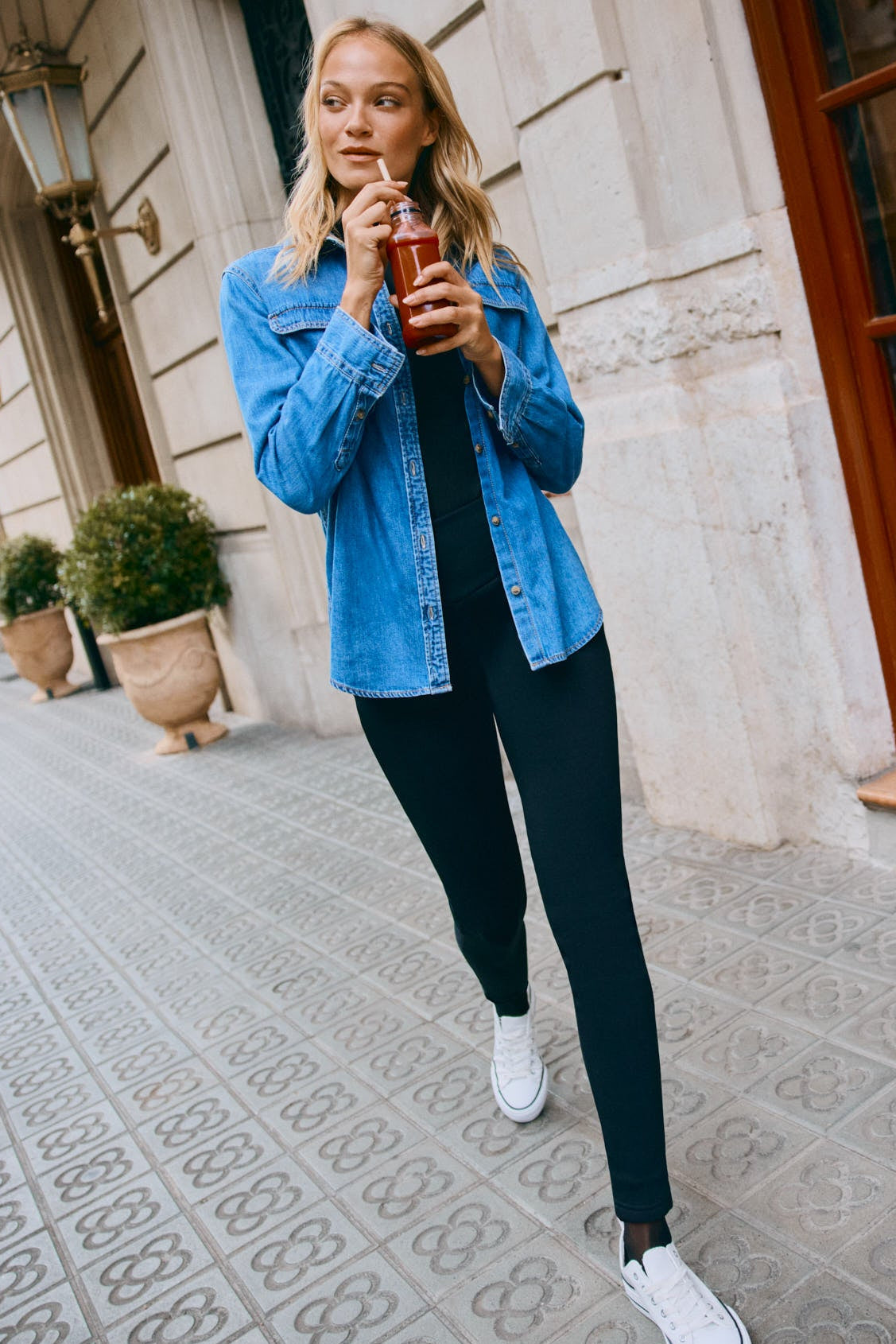 ULTRA THERMAL black brushed leggings