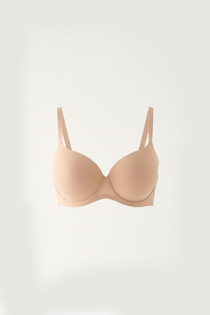 Nomarks full-cup underwired padded bra Sol nude
