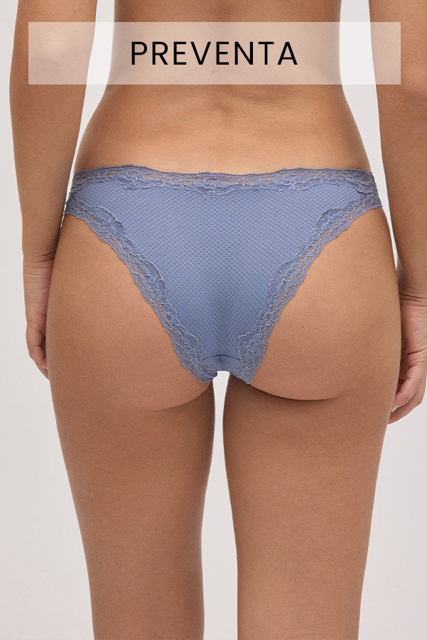 PRESALE Blue lace Brazilian panties