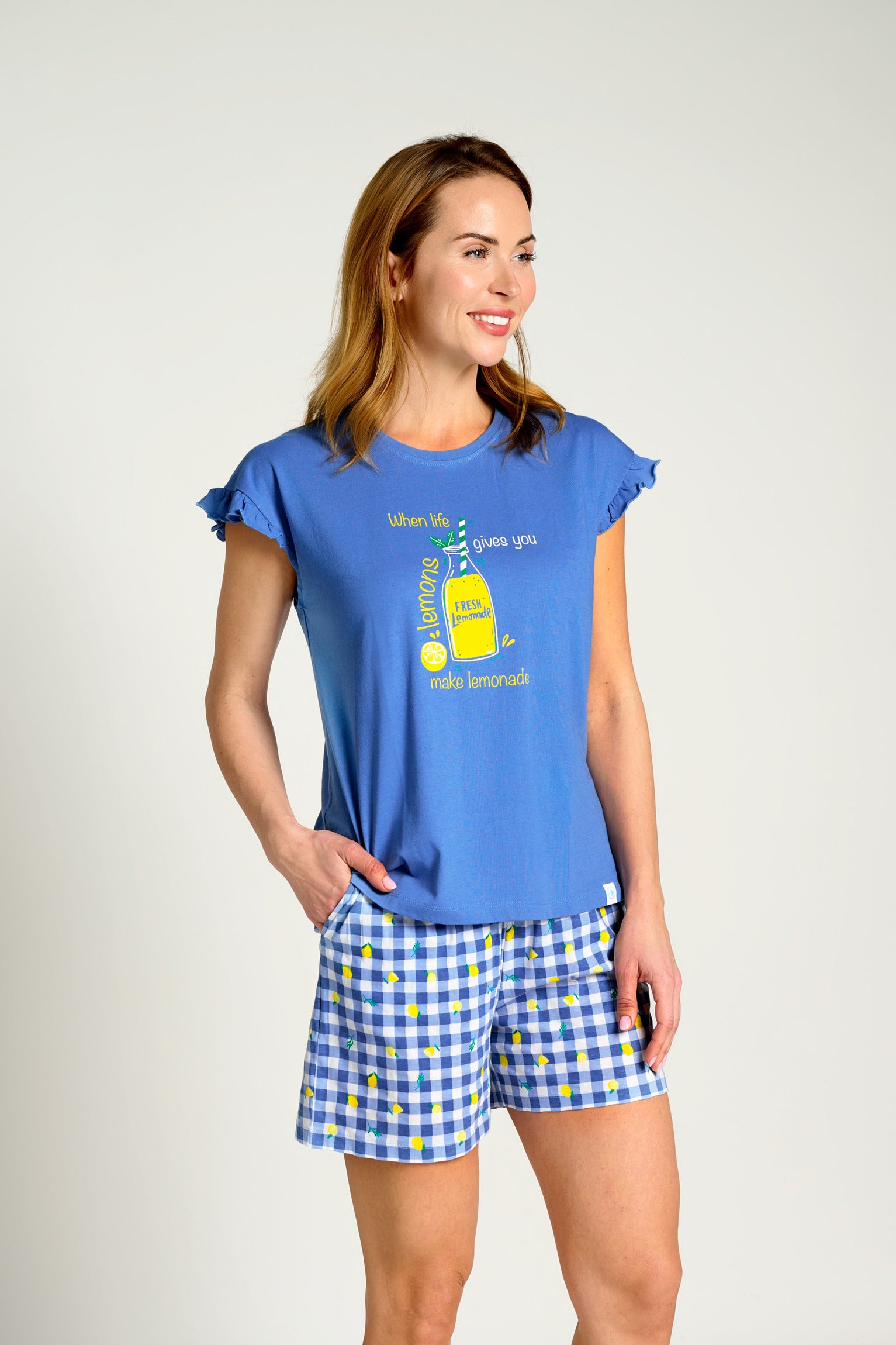 Pijama mujer manga corta algodón Lemonade | MUYDEMI - Ysabel Mora