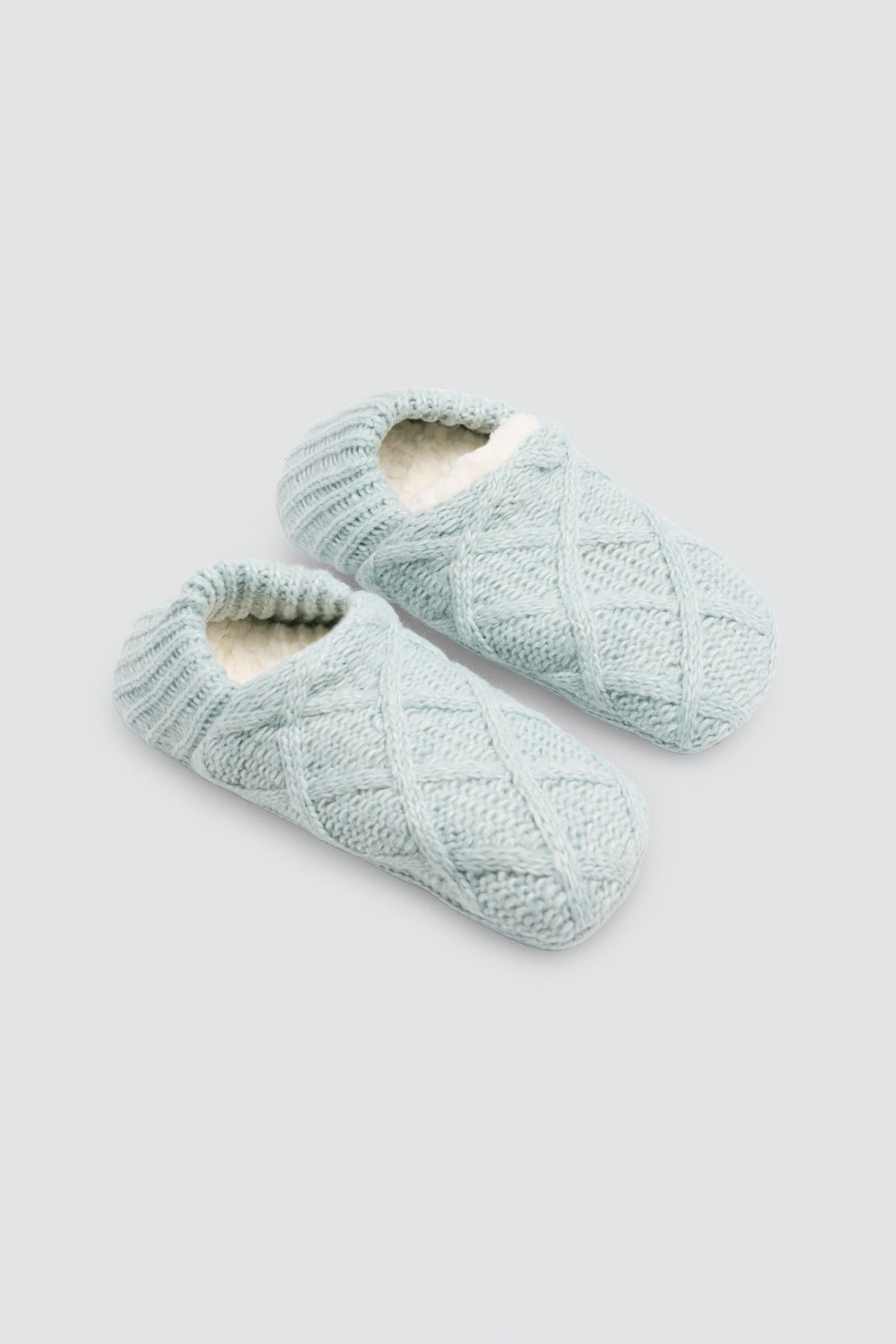 Women's non-slip slipper socks, light blue