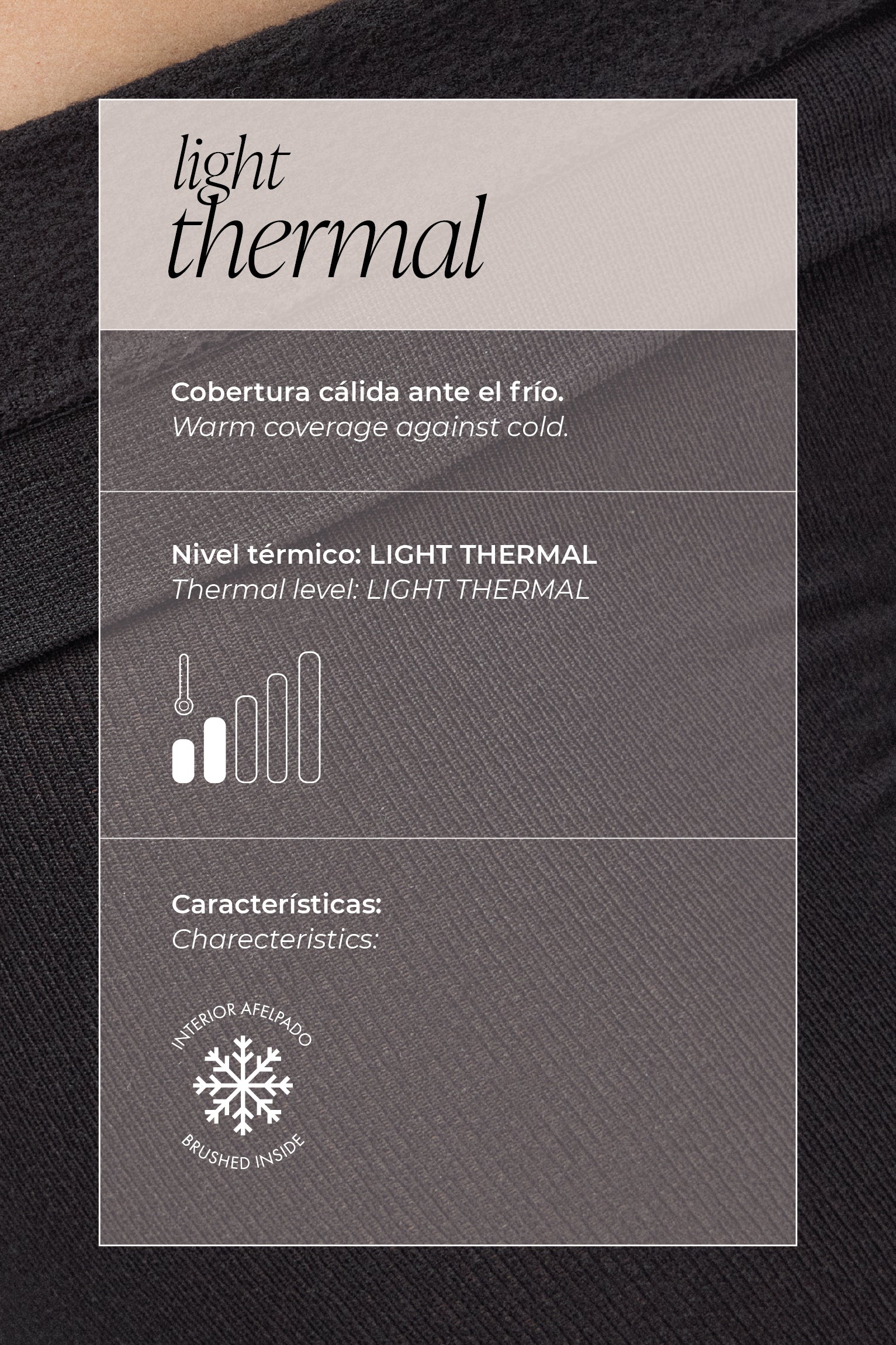 Black leather effect thermal pants