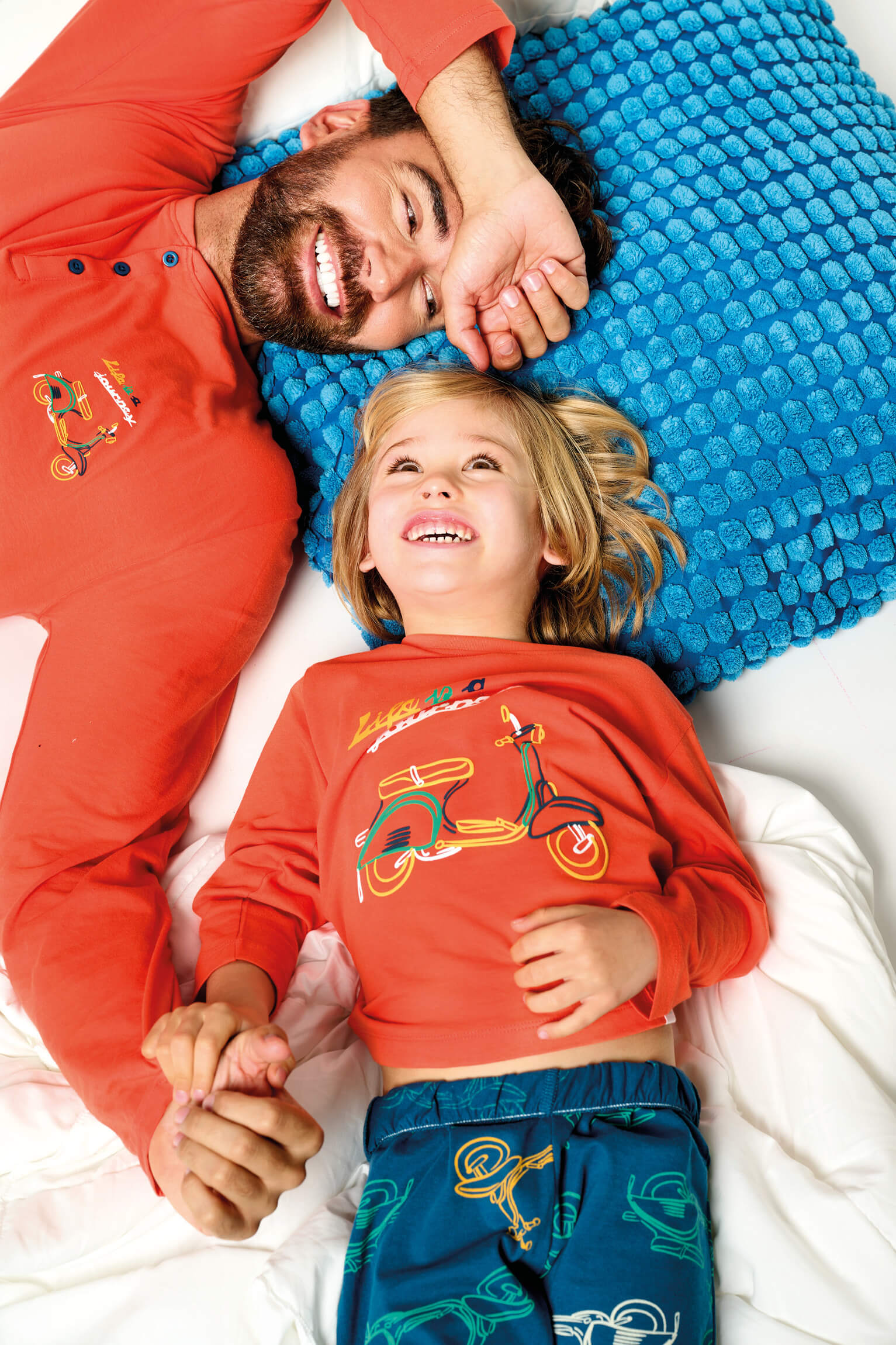 Pijama infantil largo algodón motos | MUYDEMI - Ysabel Mora