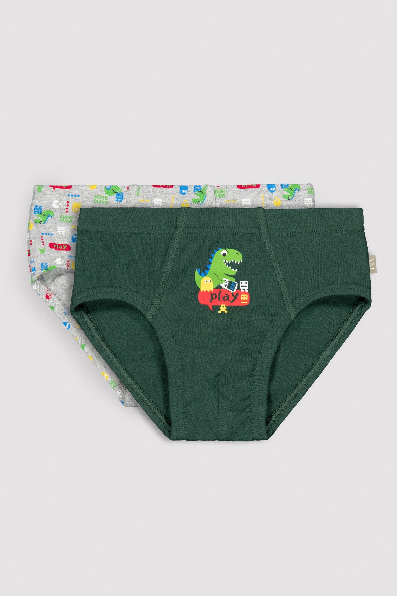 Pack de 2 slips infantiles estampado dinosaurios - Ysabel Mora