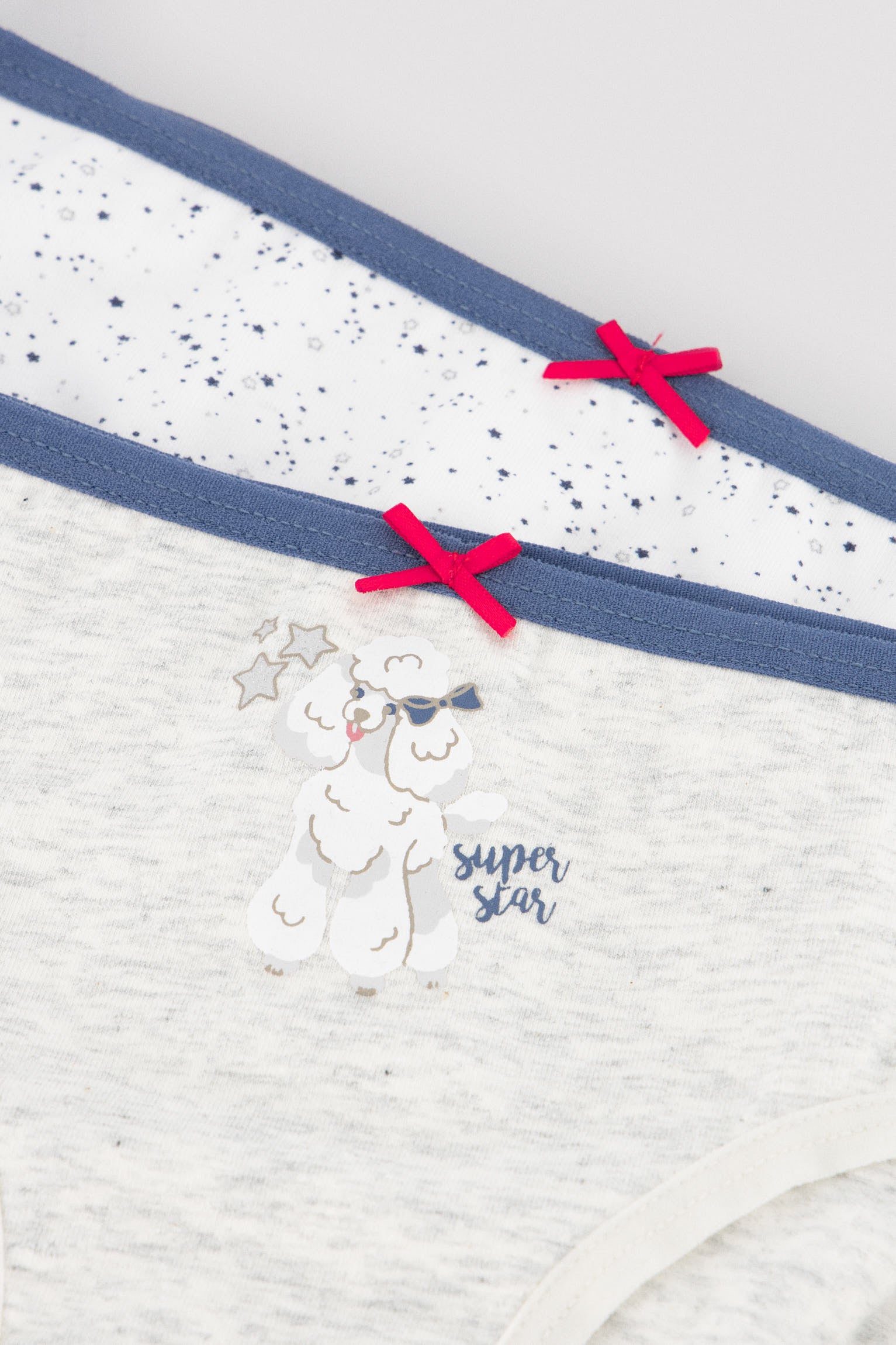 Pack de 2 bragas infantiles estampadas caniche - Ysabel Mora