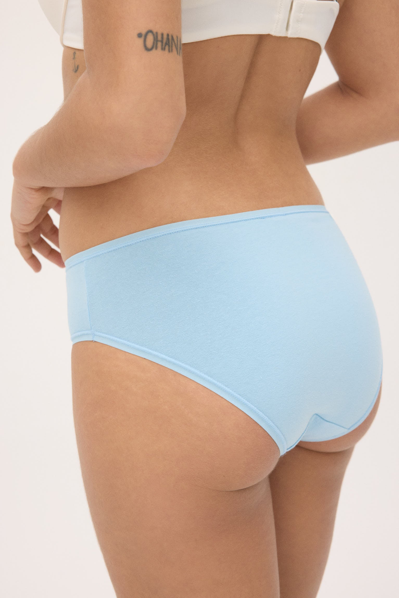 Pack of 6 plain and printed midi briefs