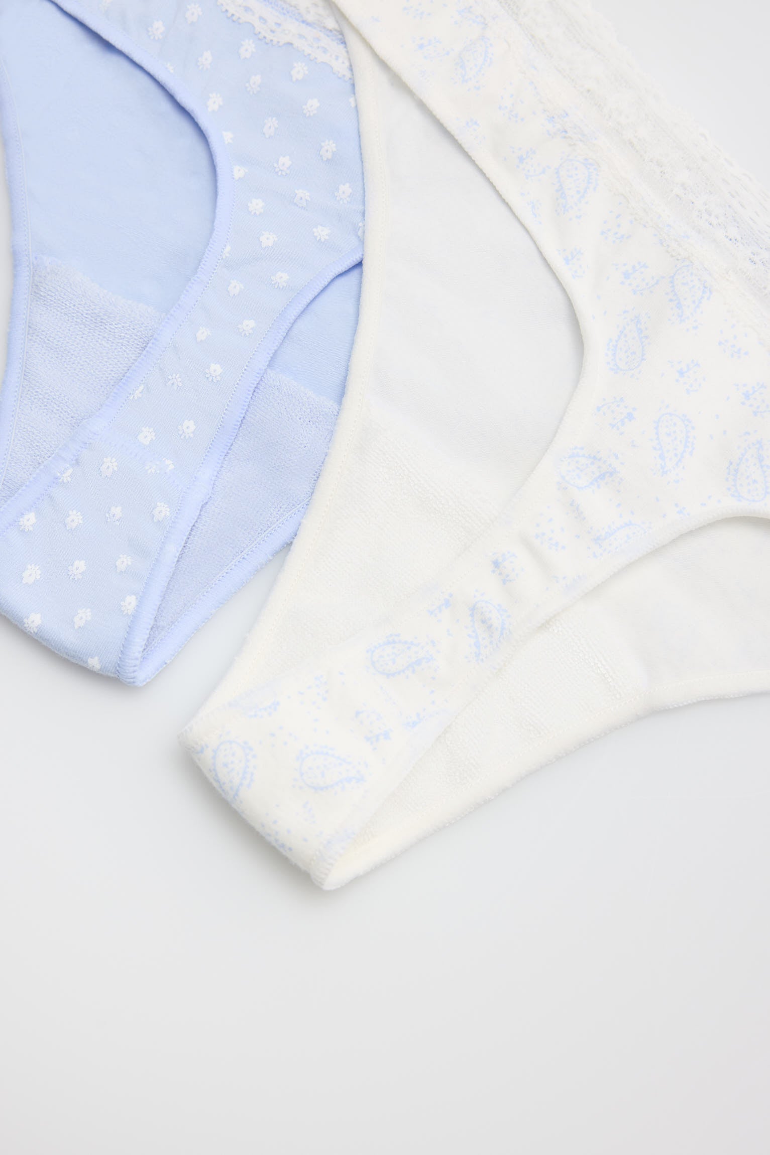 Pack de 2 tangas estampados azul pastel - Ysabel Mora