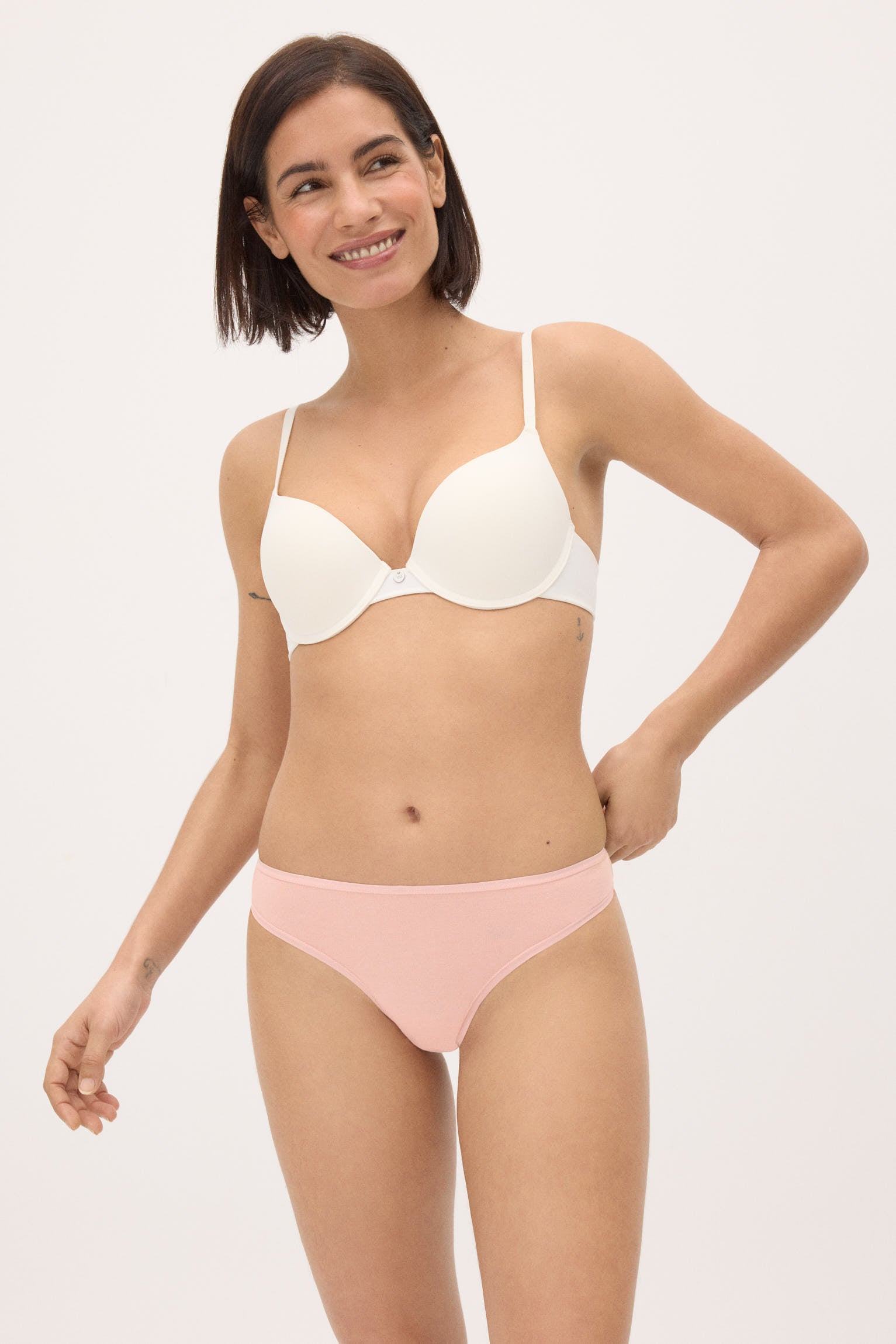 Pack of 4 basic colored thongs