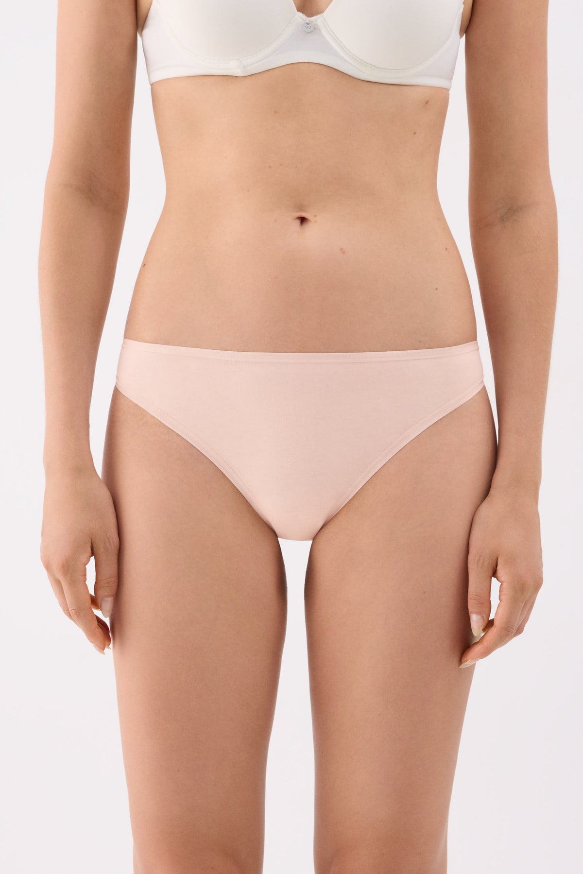 Pack of 4 basic cotton mini briefs in assorted colours