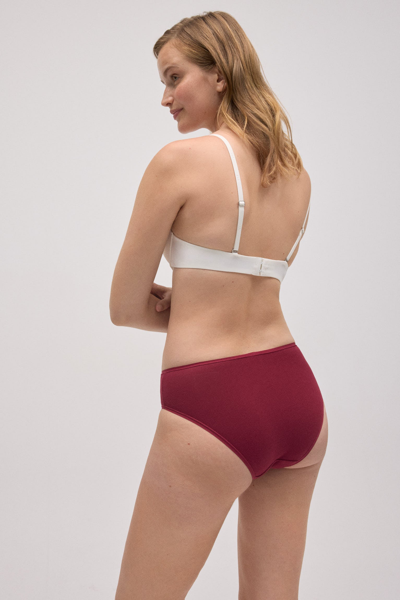 Pack of 4 basic cotton midi panties