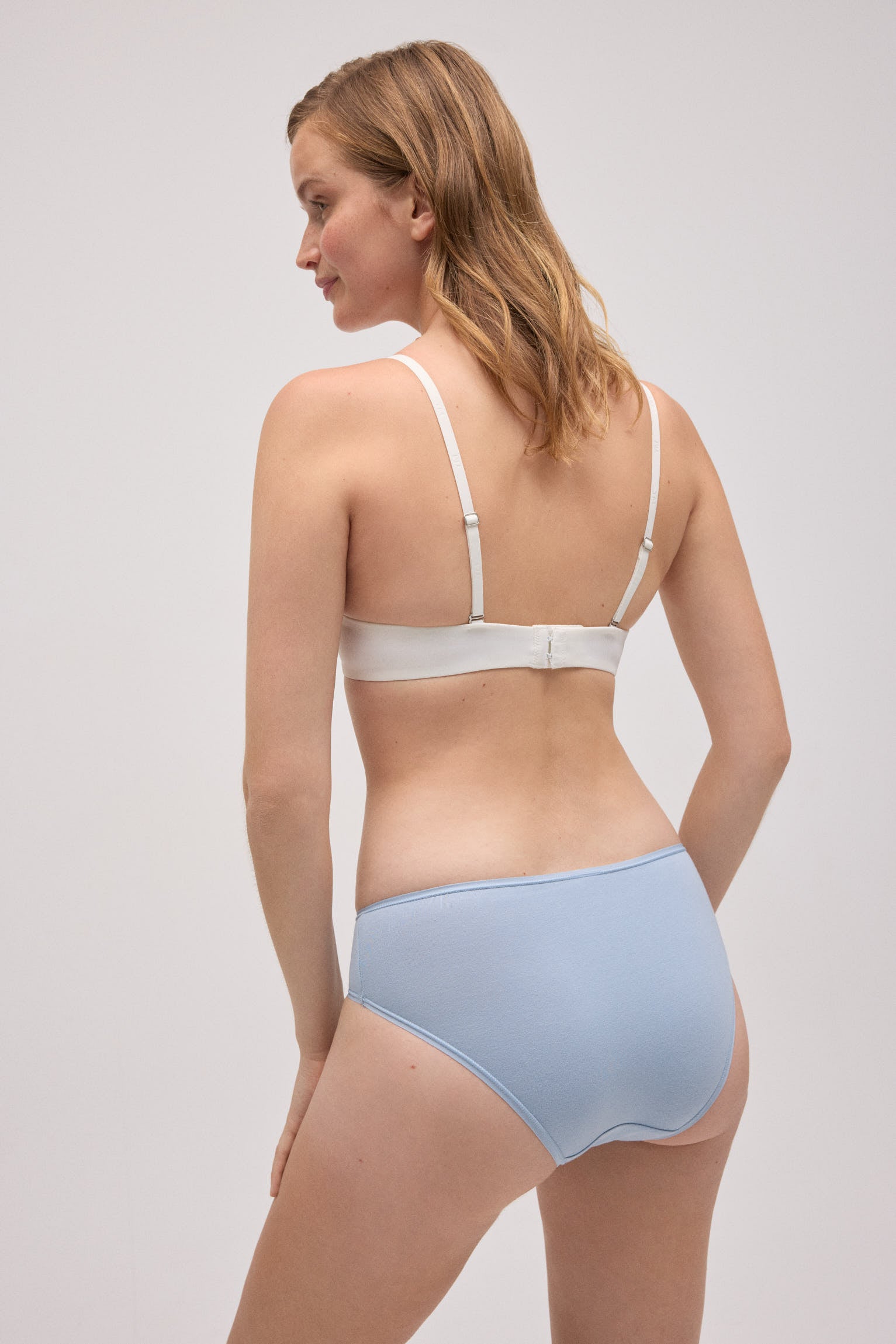 Pack of 4 basic cotton midi panties