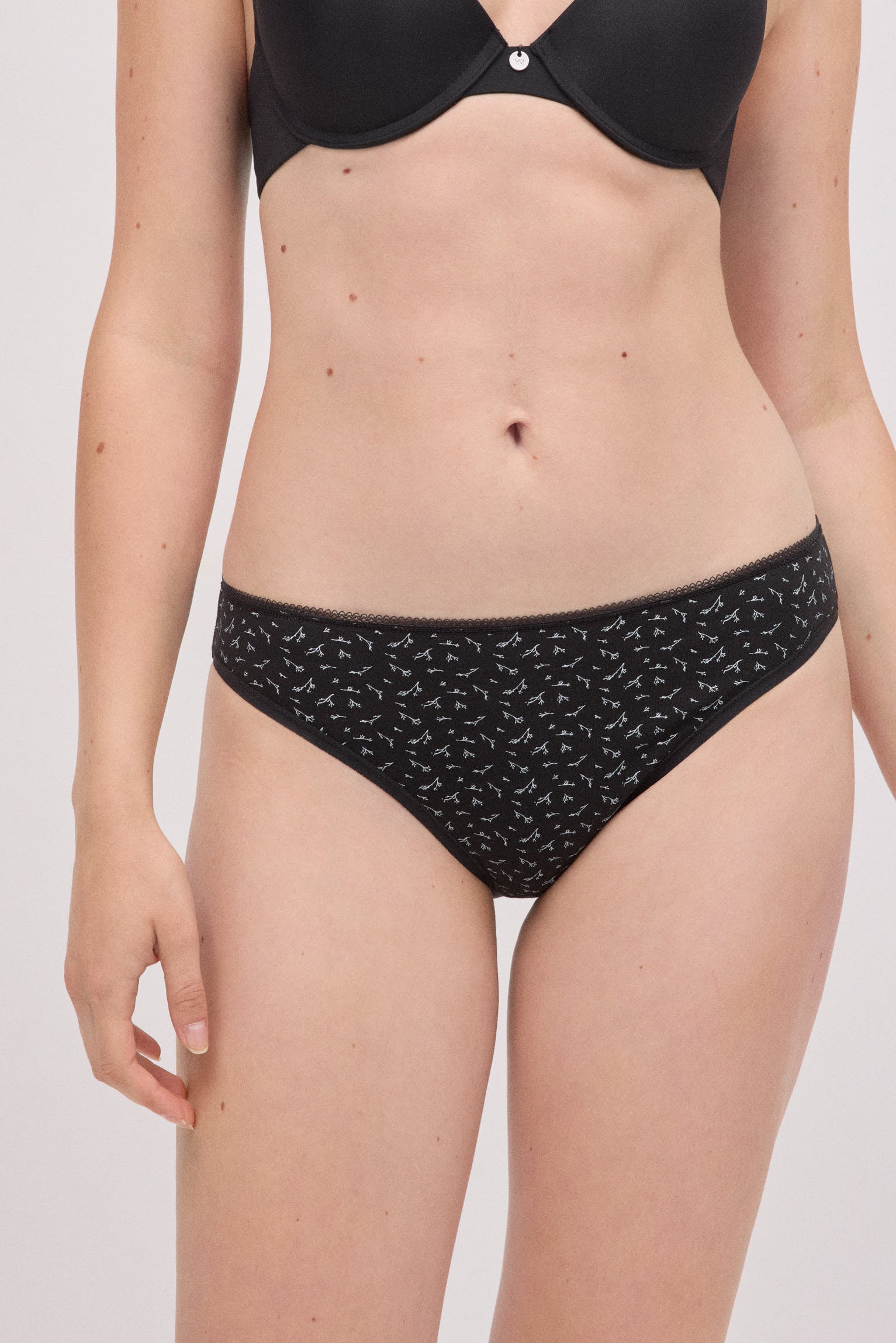 Pack of 6 printed mini cotton panties