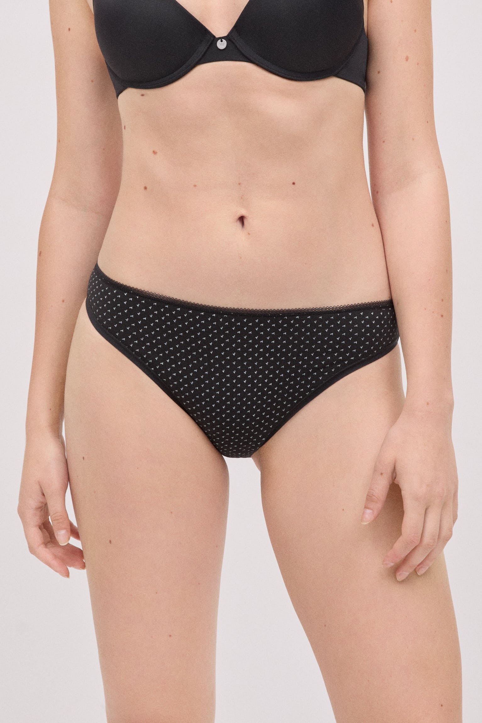 Pack of 6 printed mini cotton panties