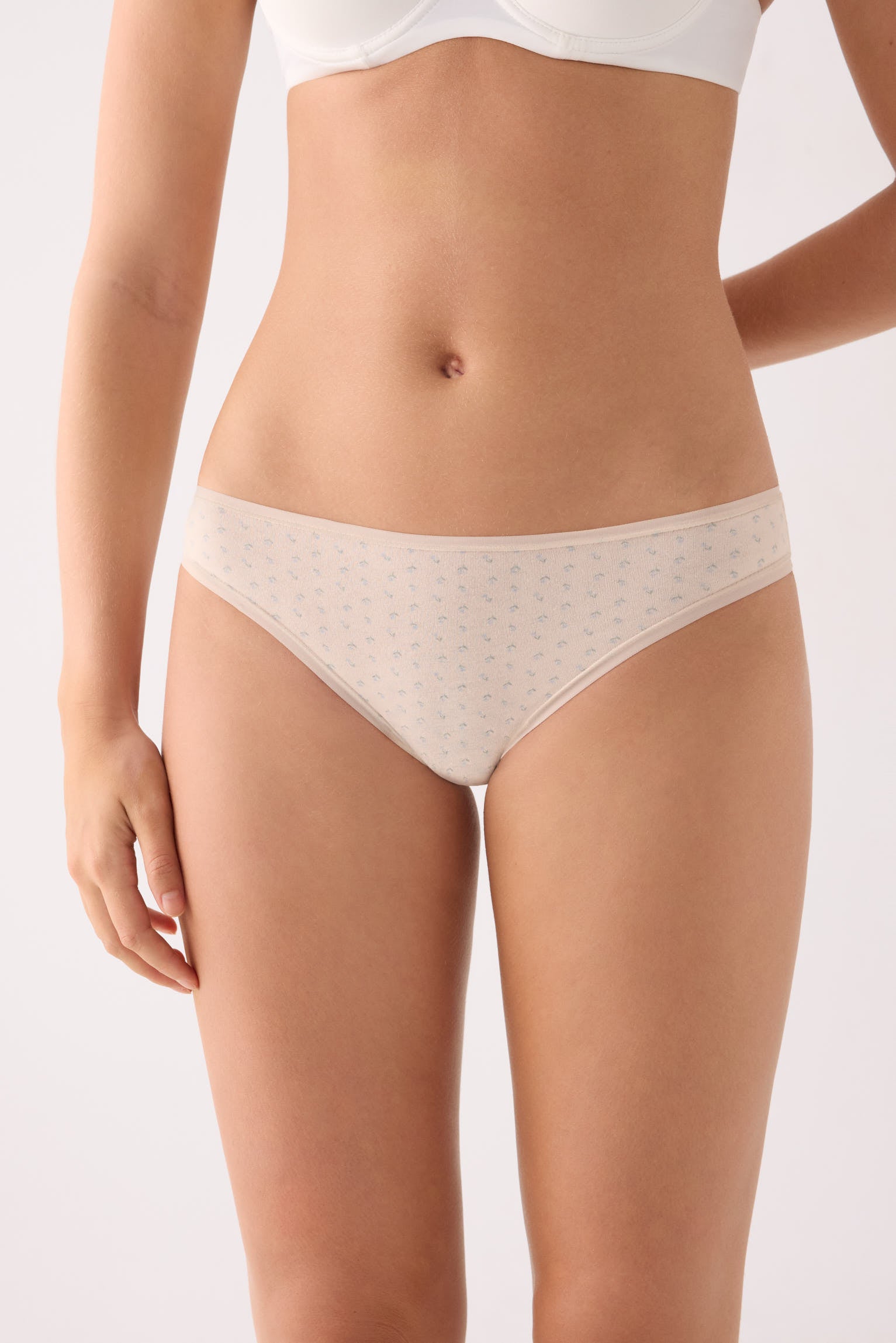 Pack of 6 printed cotton mini briefs