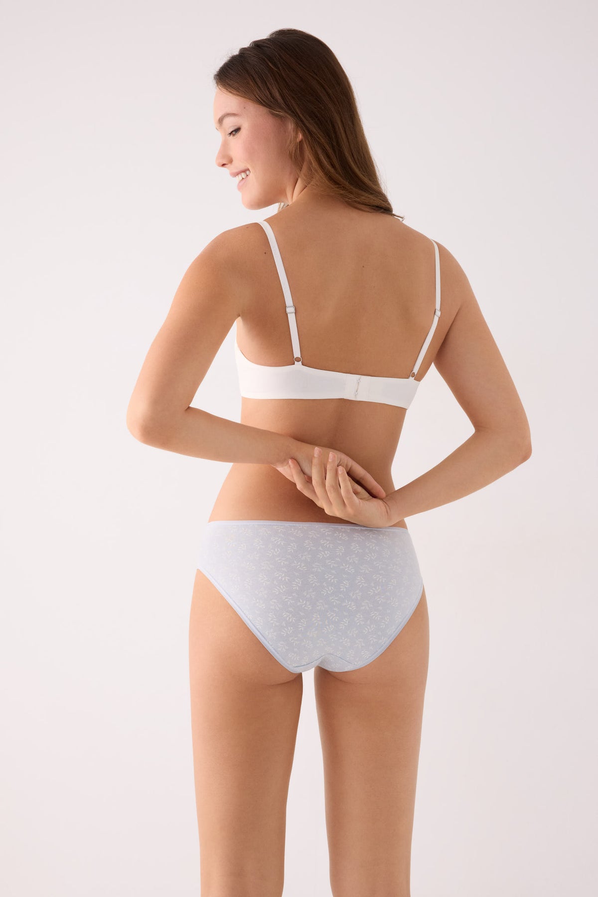 Pack of 6 printed cotton midi briefs