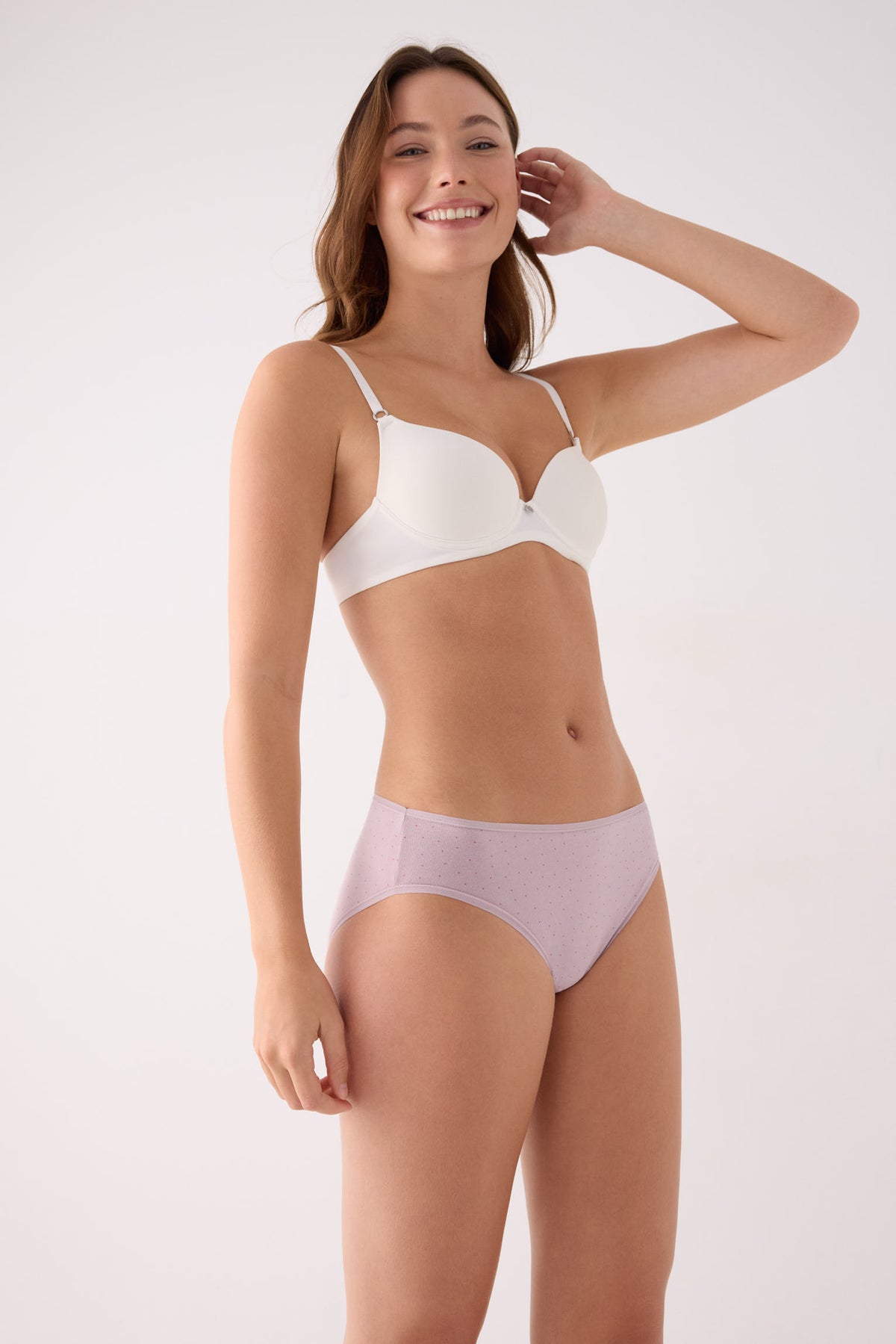Pack of 6 printed cotton midi briefs