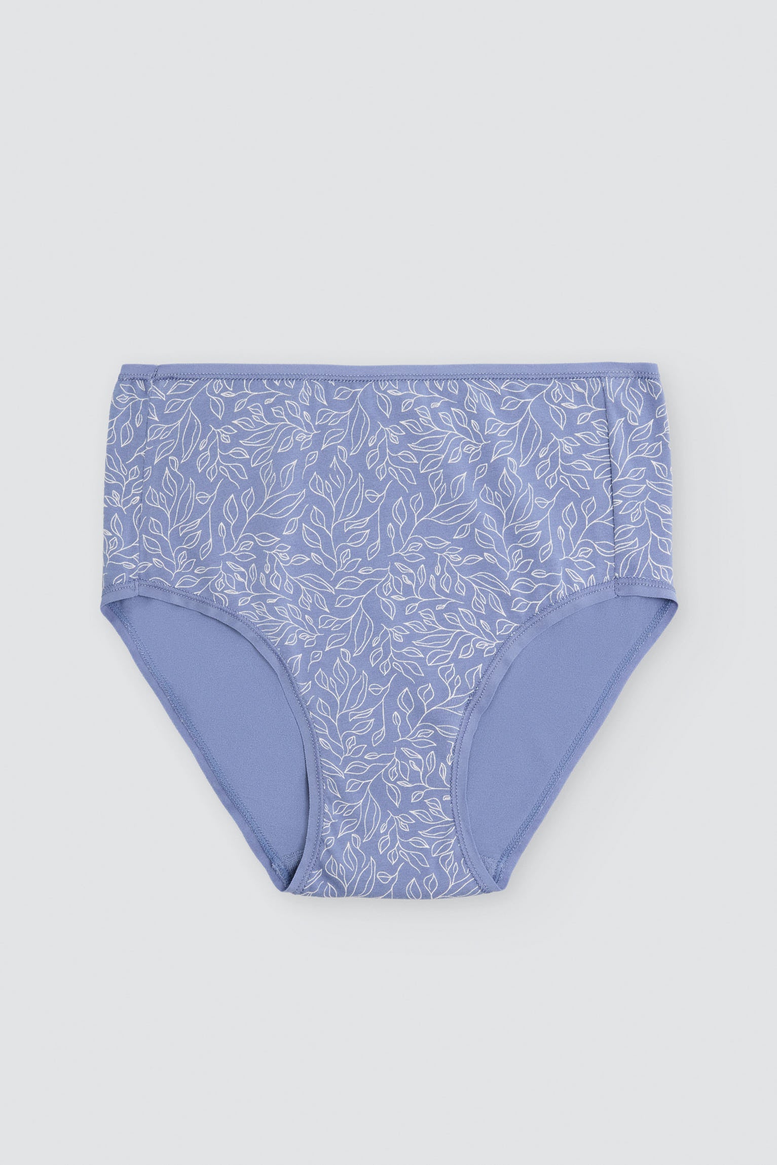 Pack of 2 printed high-waist cotton briefs, multicolour