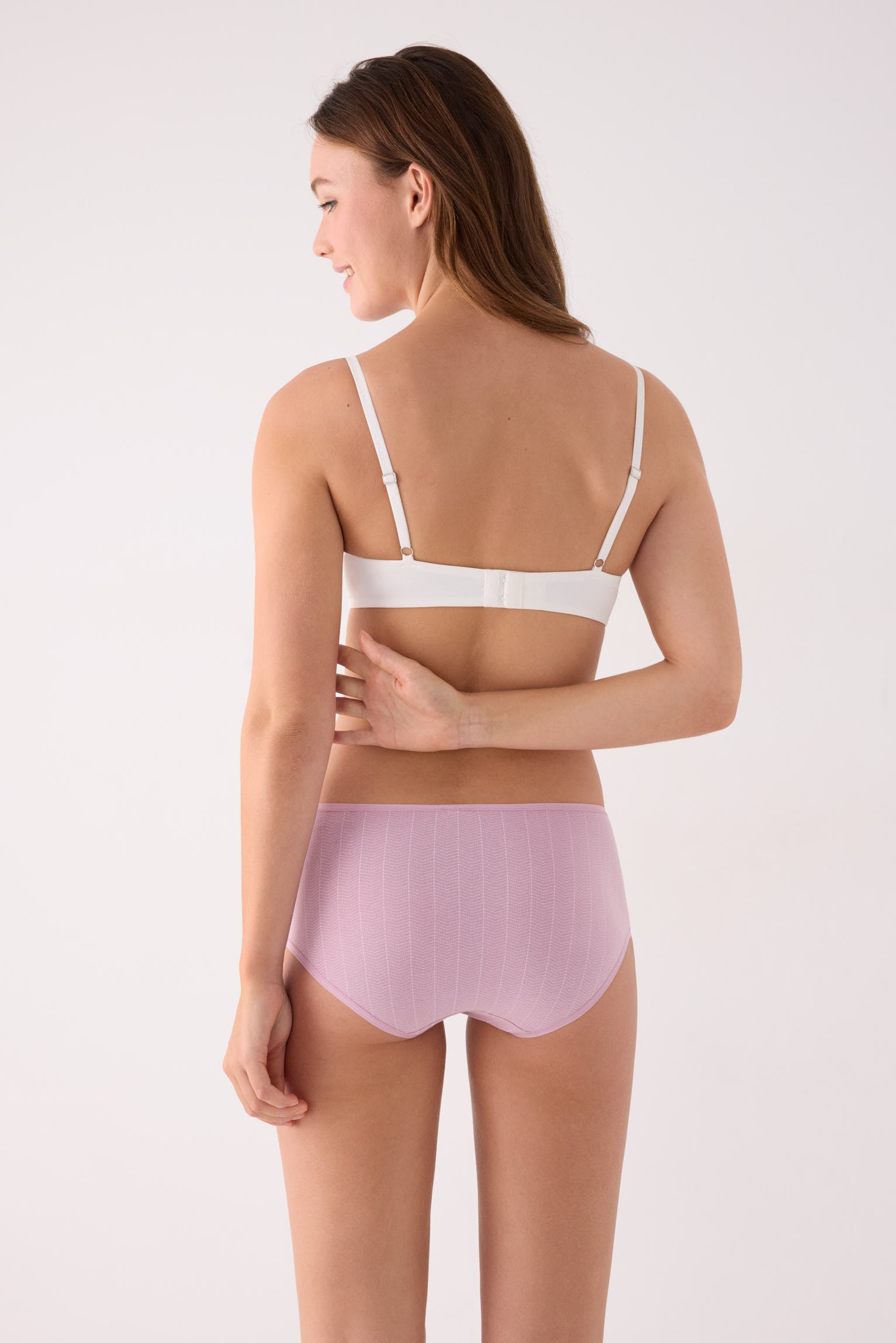 Pack of 2 printed high-waist cotton briefs, multicolour