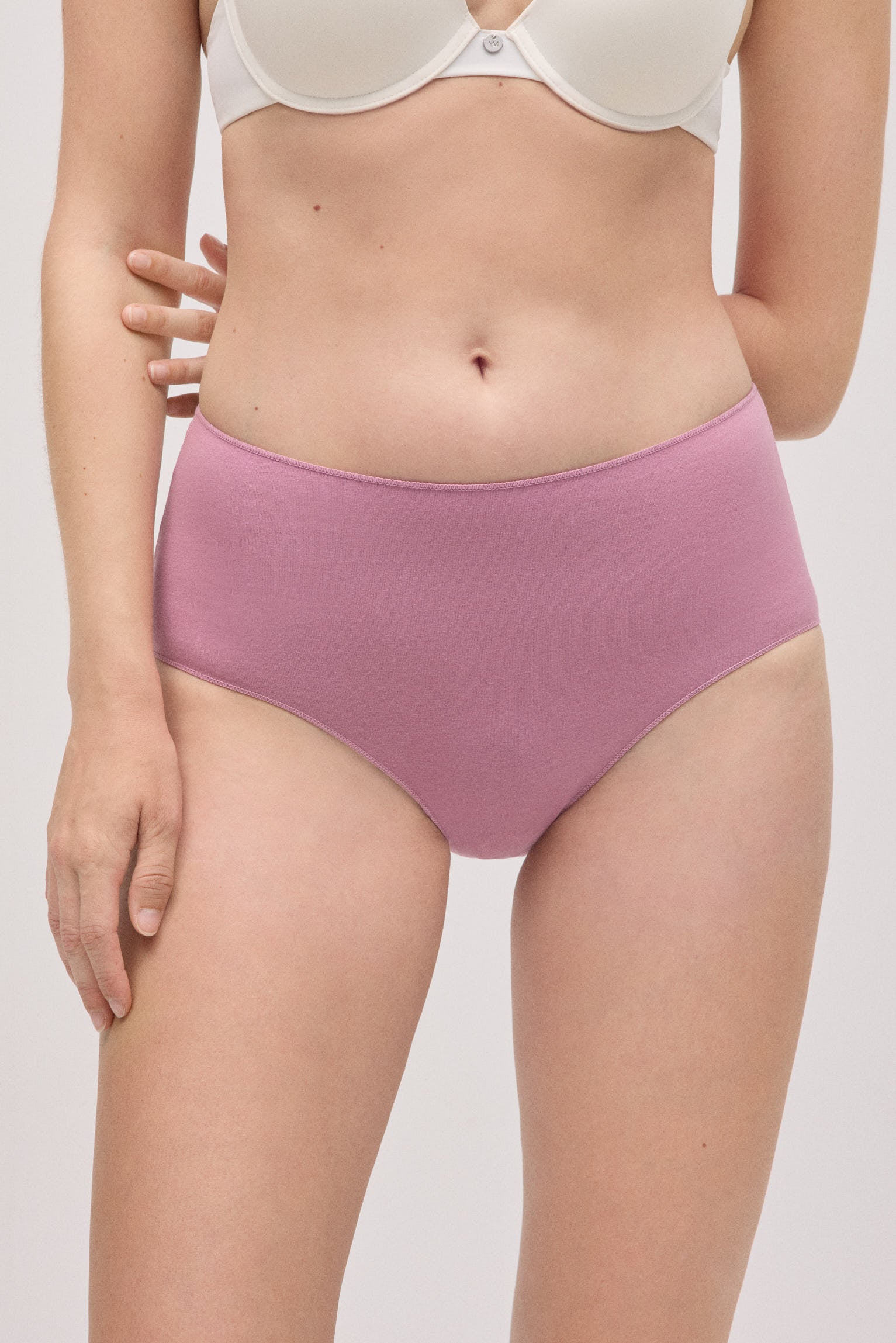 Pack of 3 basic cotton high-rise panties