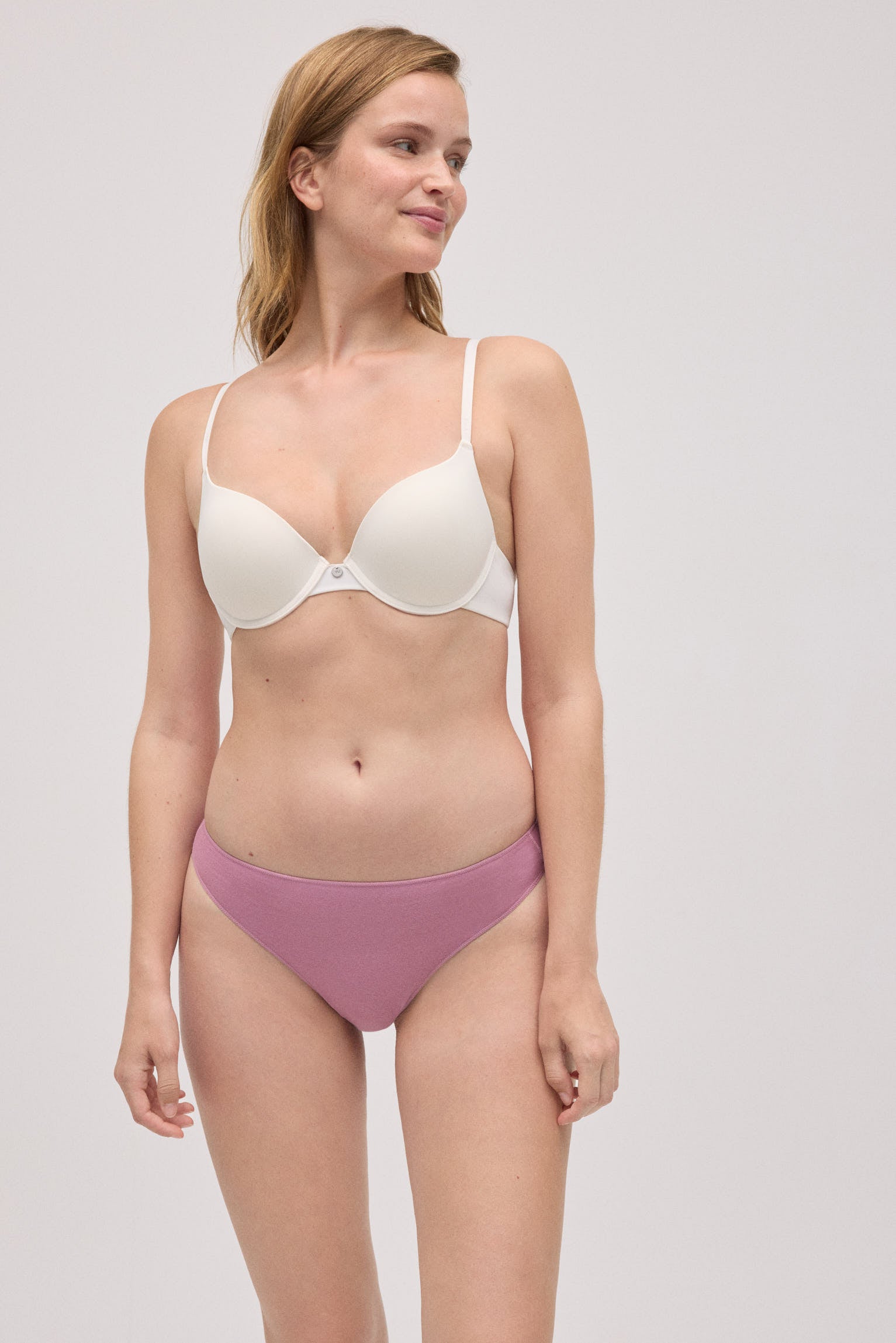 Pack of 3 basic cotton thongs