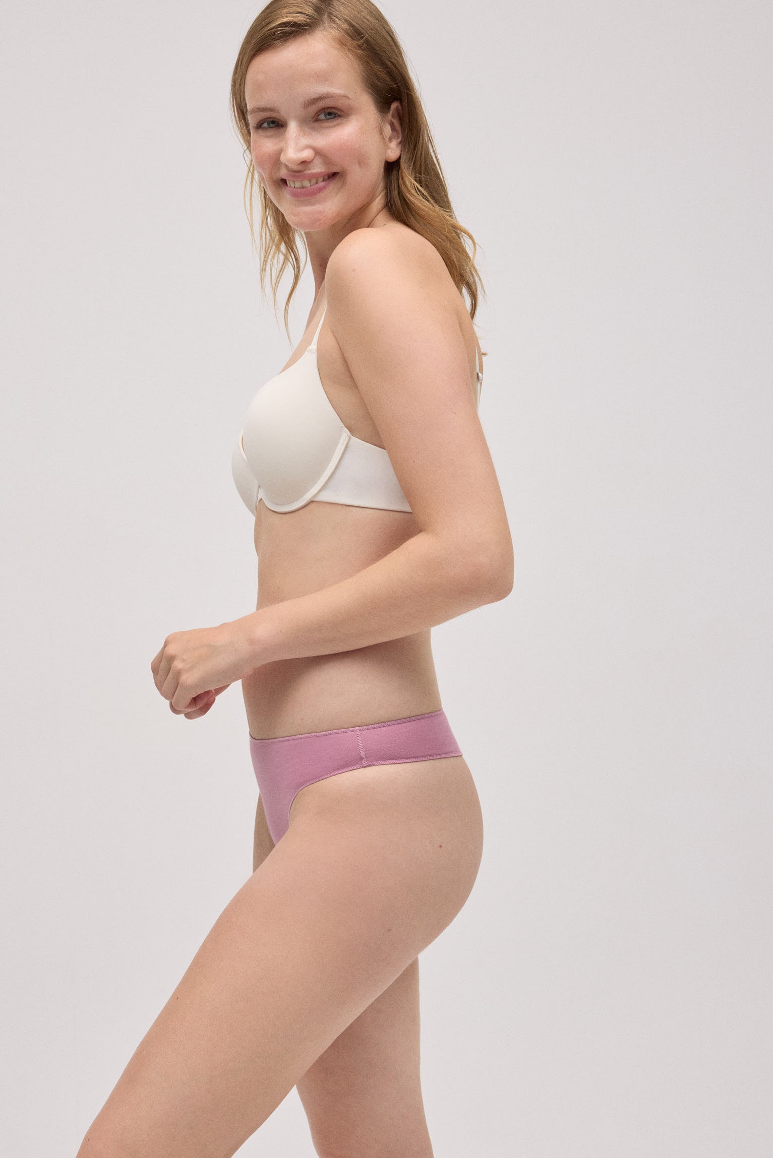 Pack of 3 basic cotton thongs