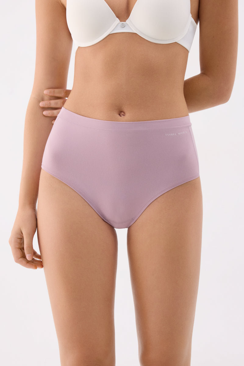 High-waist briefs Adapt with invisible finishes lilac
