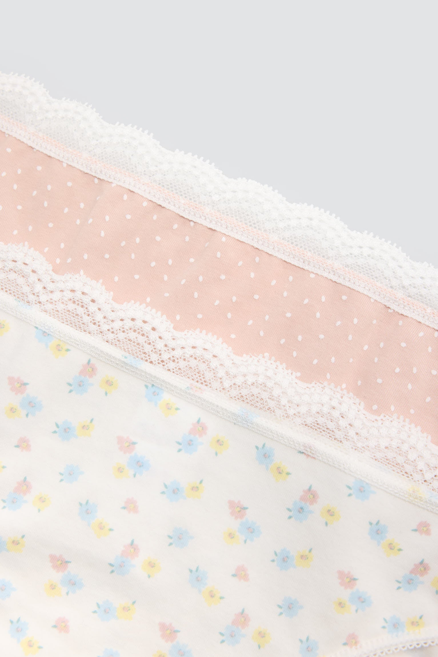 Pack de 2 bragas mini estampadas pastel tonos salmón - Ysabel Mora