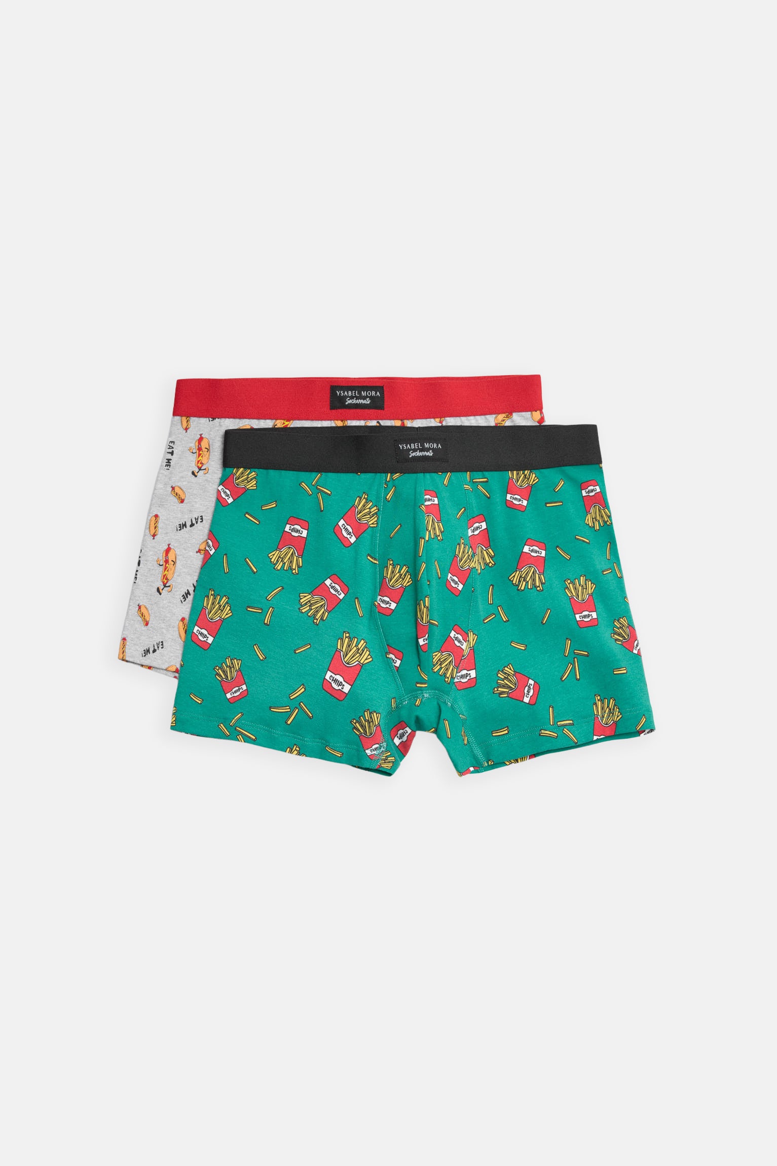 Pack of 2 Sockarrats food print boxers