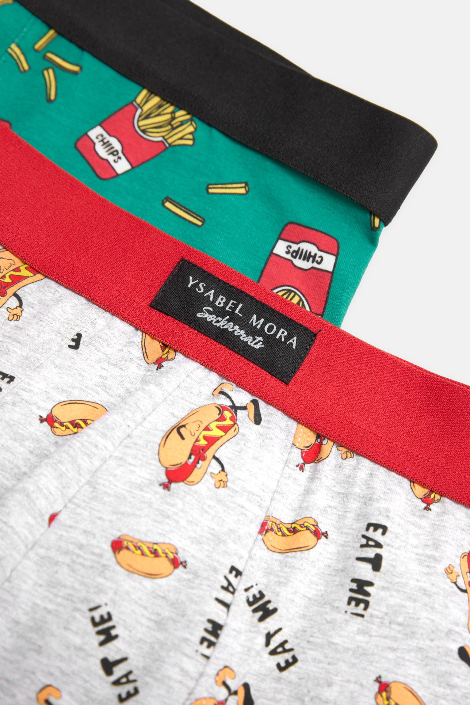 Pack of 2 Sockarrats food print boxers