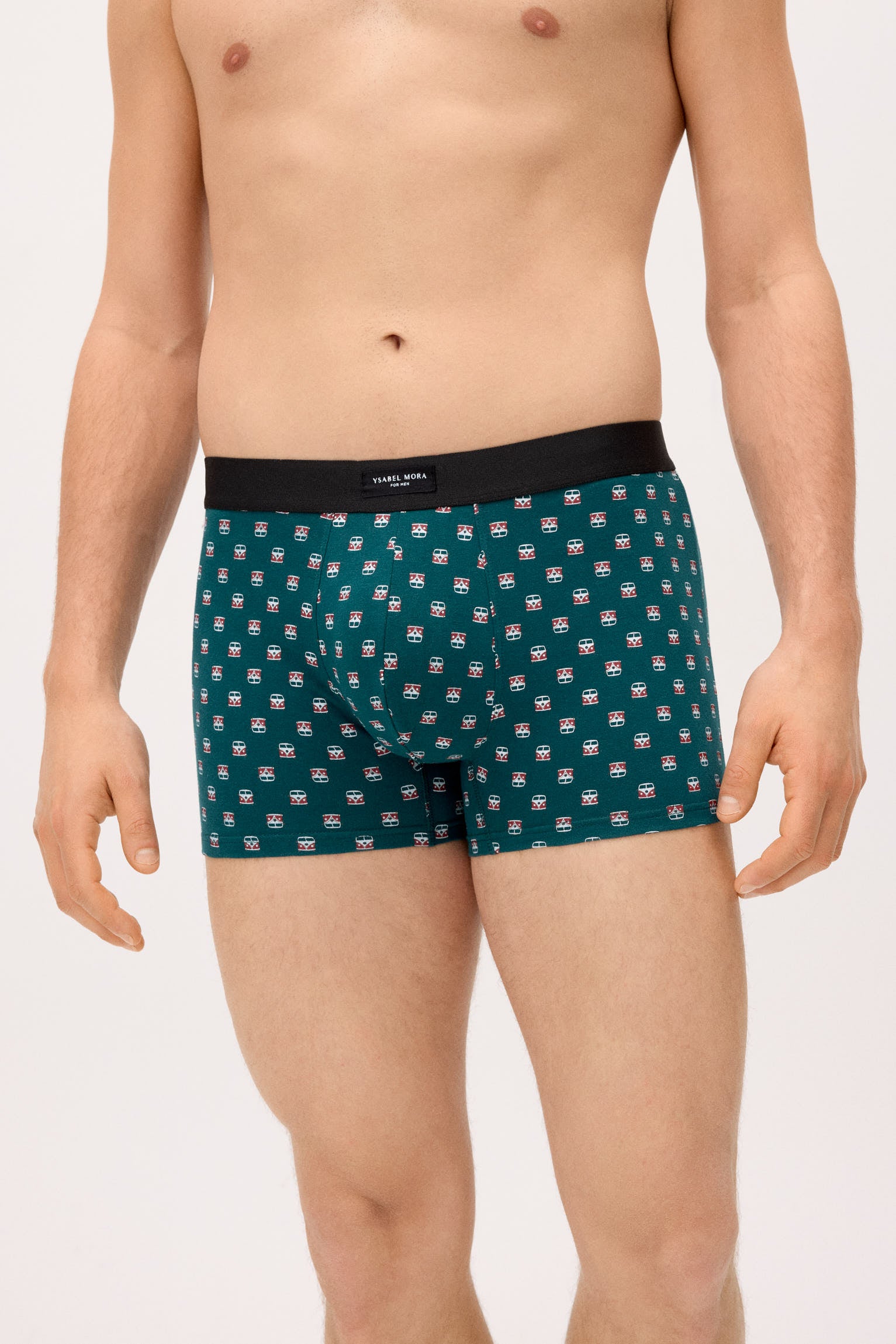 Pack of 2 boxer shorts with assorted prints: caravan and palm tree