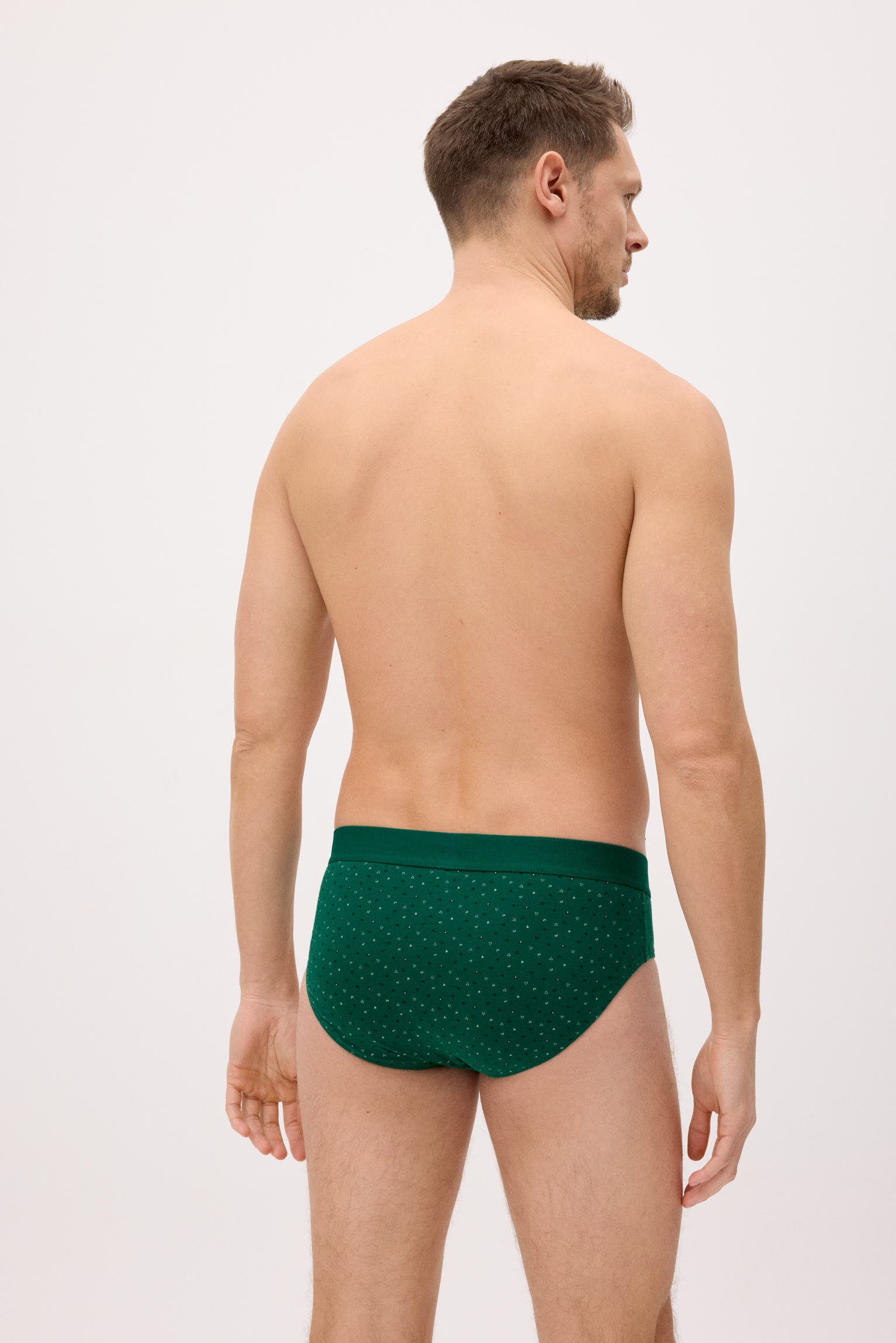 Pack of 2 geometric printed briefs