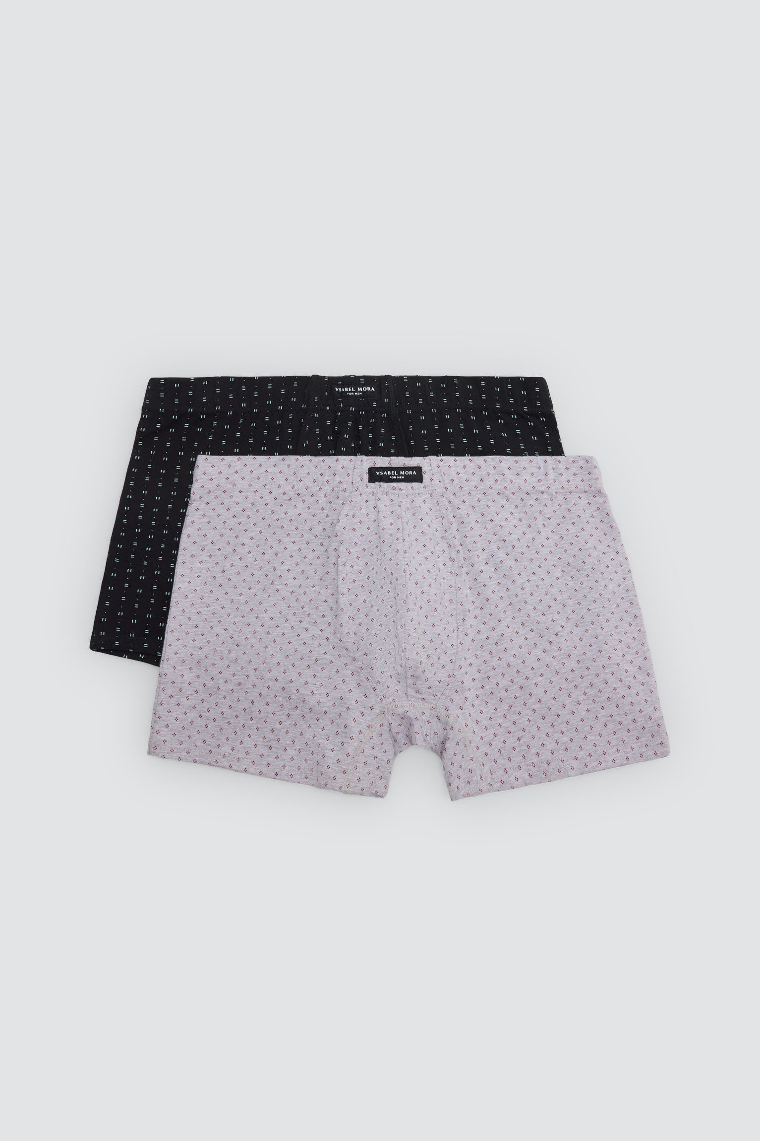 Pack of 2 printed boxers with minimalist motifs