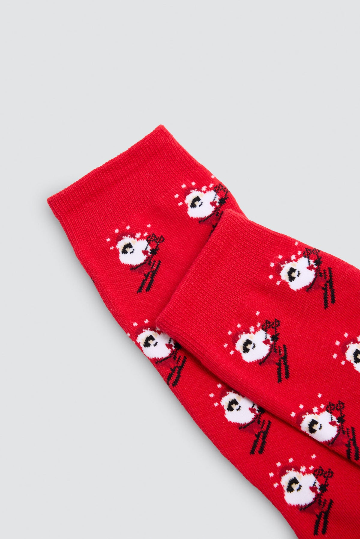 Pack slip y calcetín estampado Papa Noel esquiador - Ysabel Mora