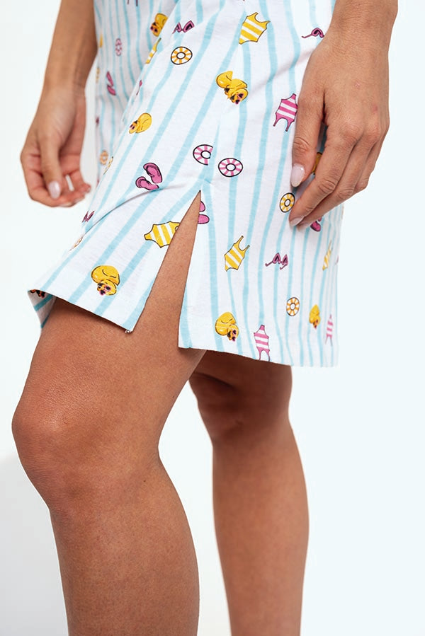Summer printed cotton women's nightgown | MUYDEMI