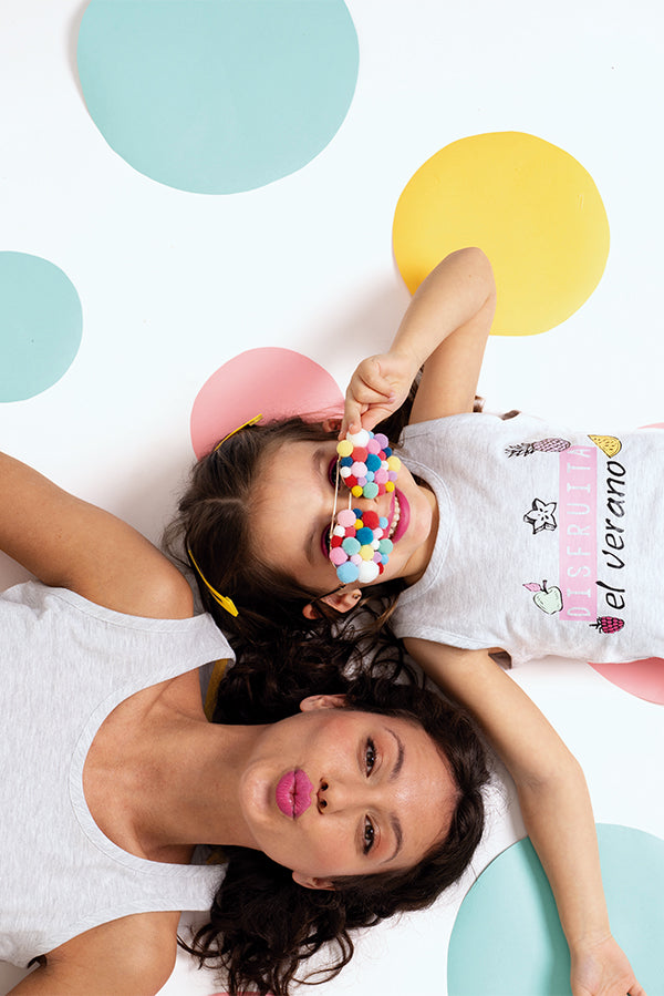 Women's pajamas with Fruits print cotton straps | MUYDEMI
