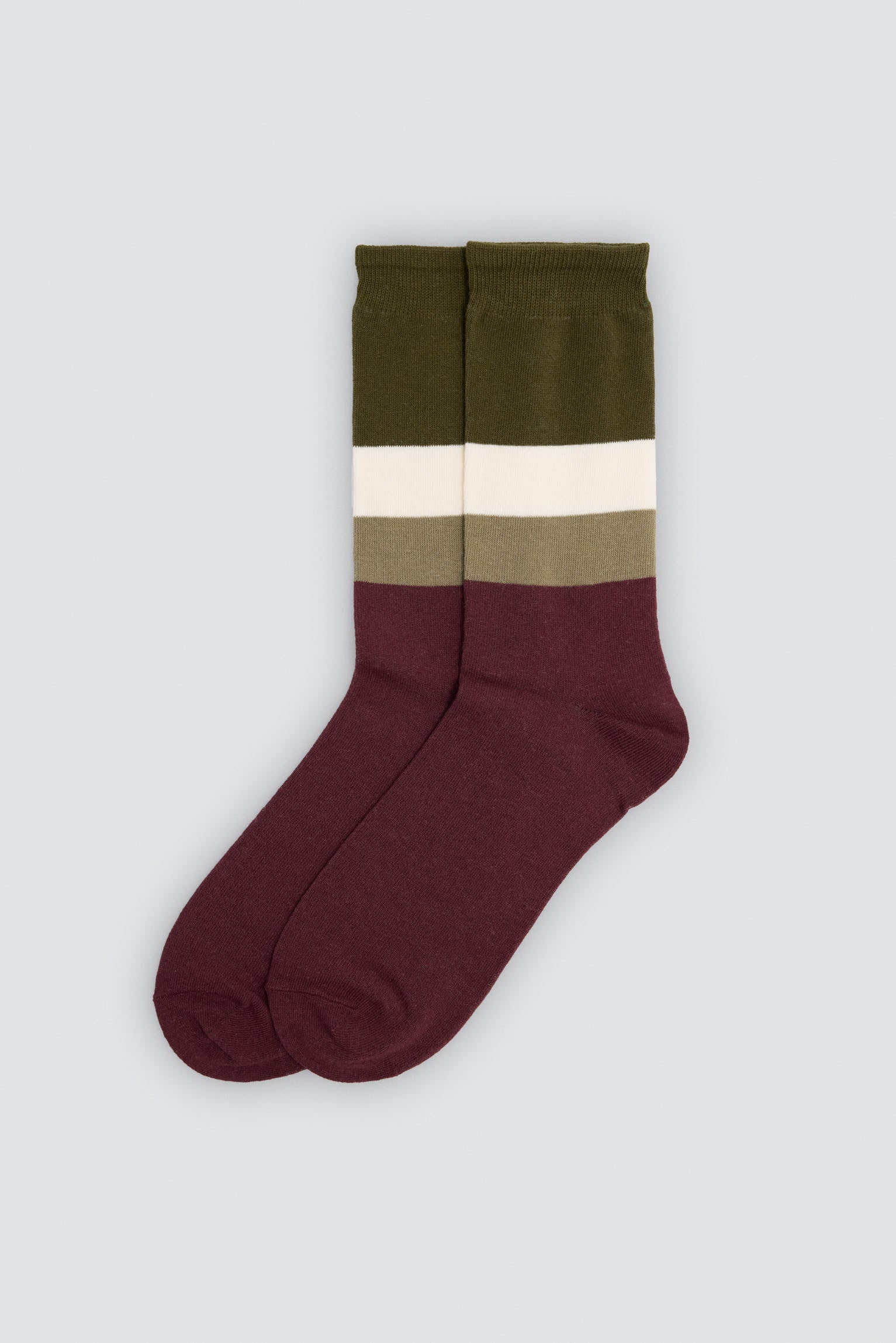 Pack of 6 socks with stripes and geometric prints