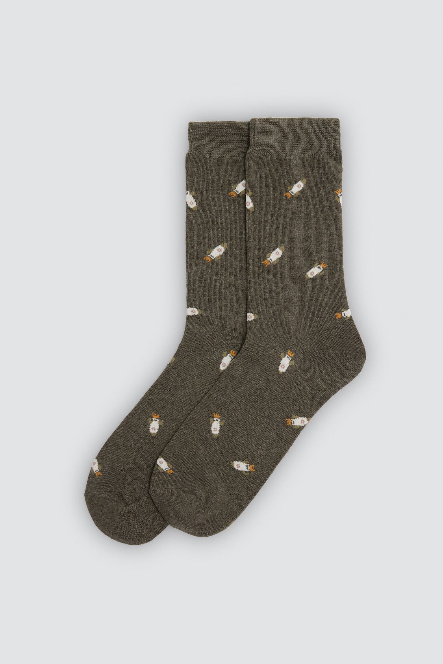 Pack of 4 socks with animal, guitar and rocket prints