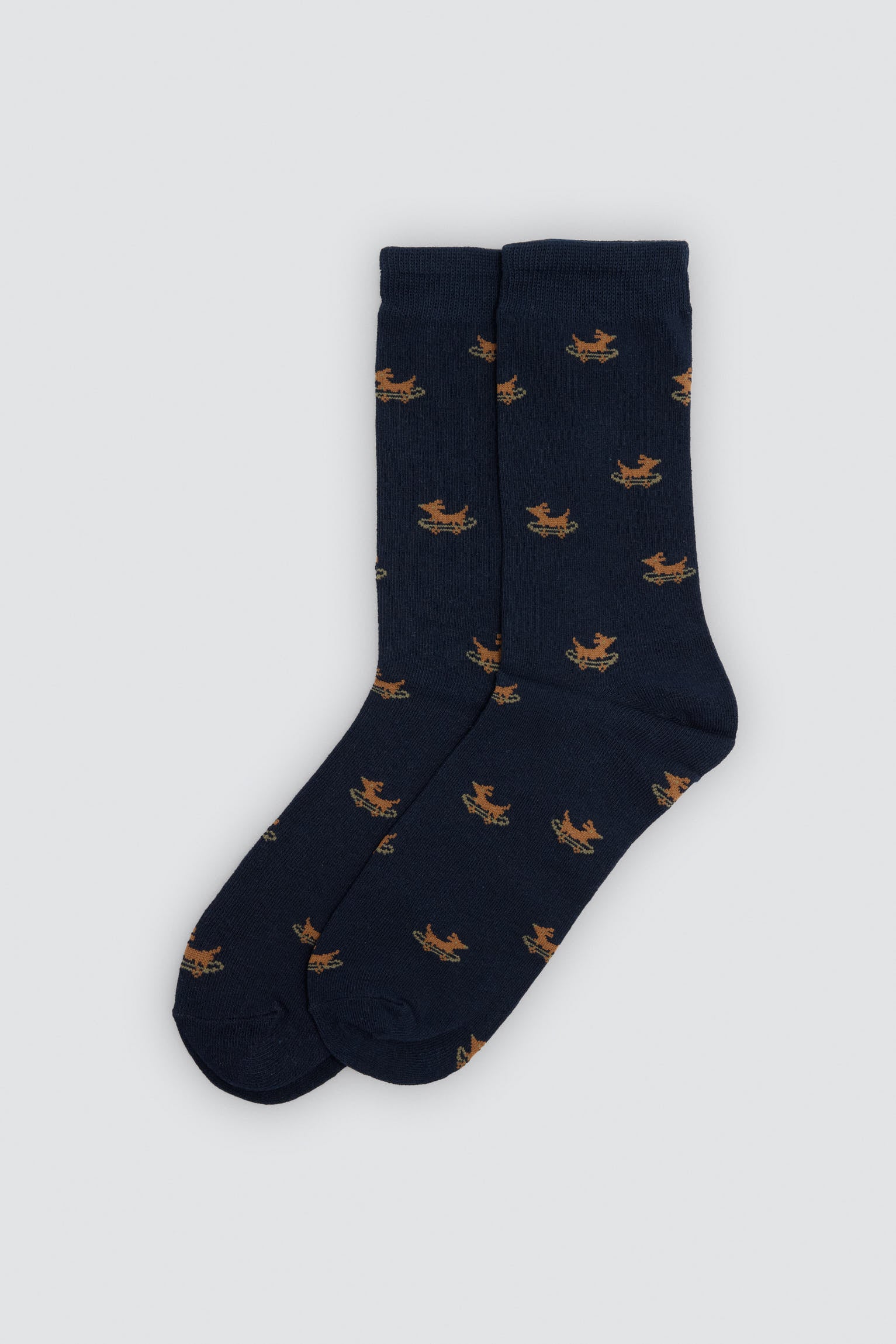 Pack of 4 socks with animal, guitar and rocket prints