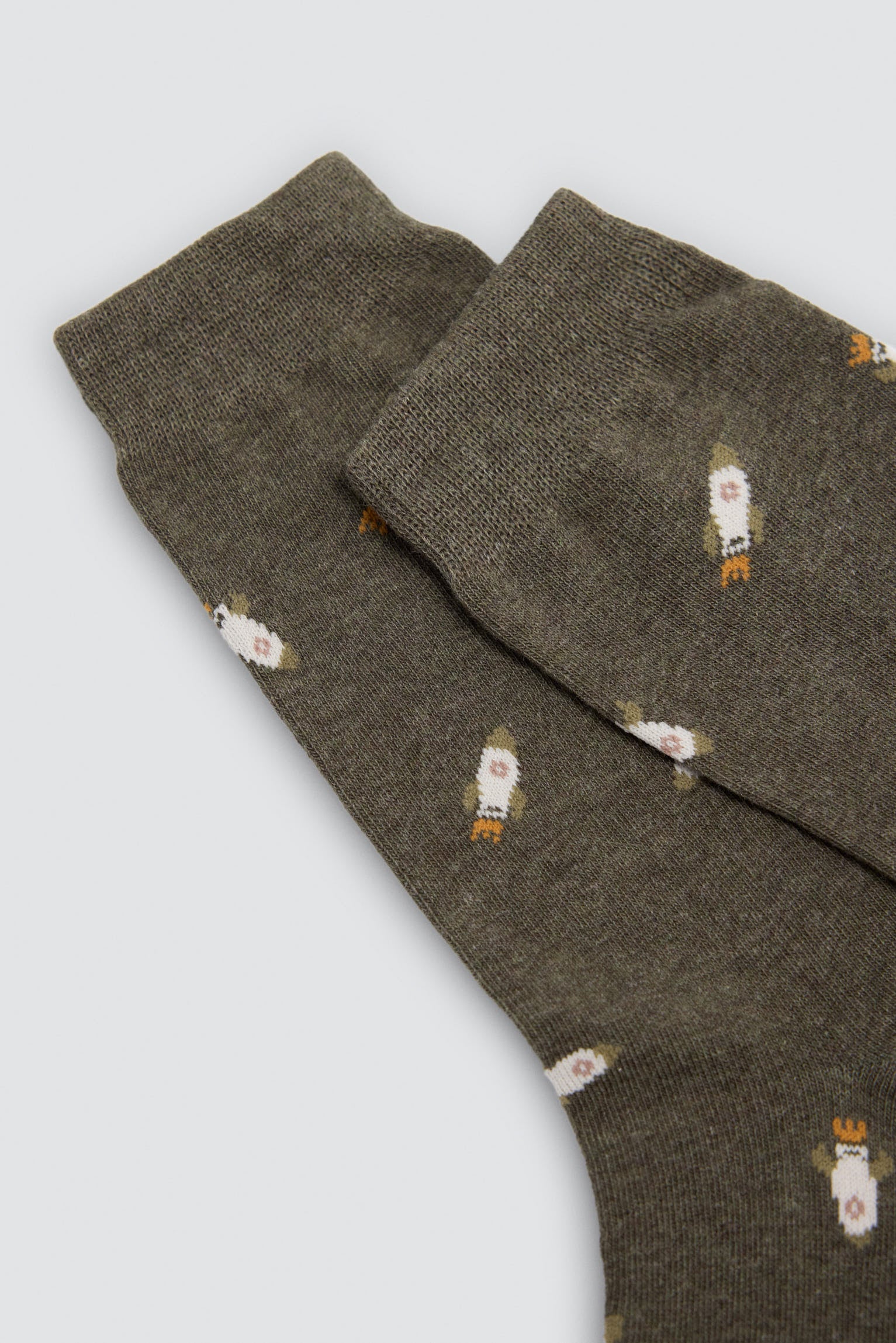 Pack of 4 socks with animal, guitar and rocket prints
