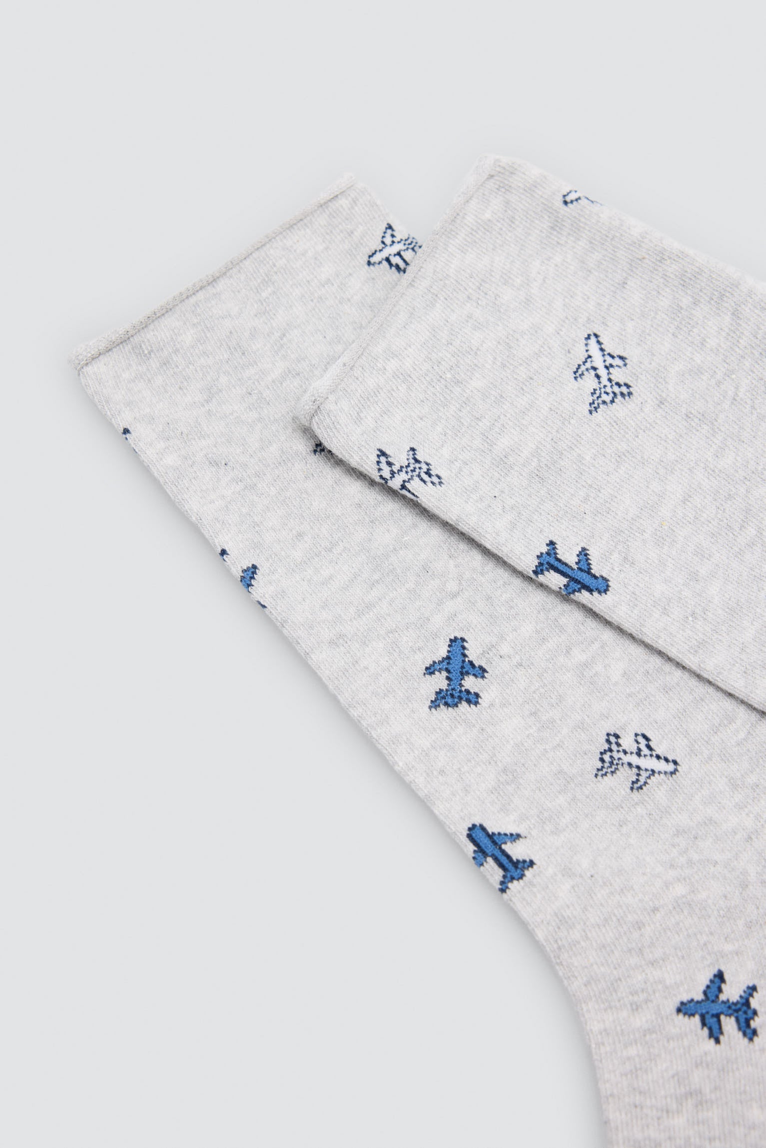 Pack of 3 men's socks with plane and stripe prints