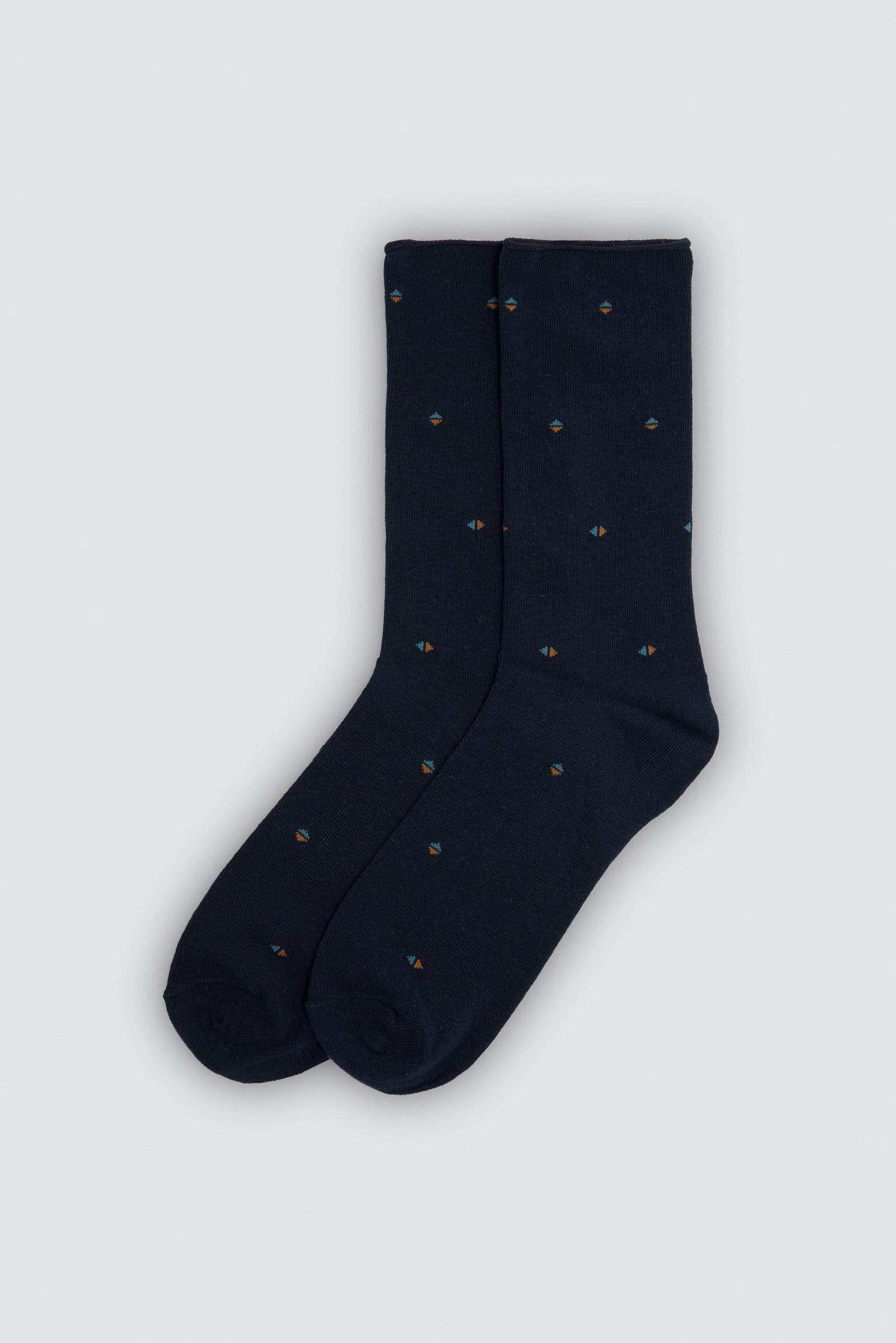 Pack of 6 cuffless assorted printed socks