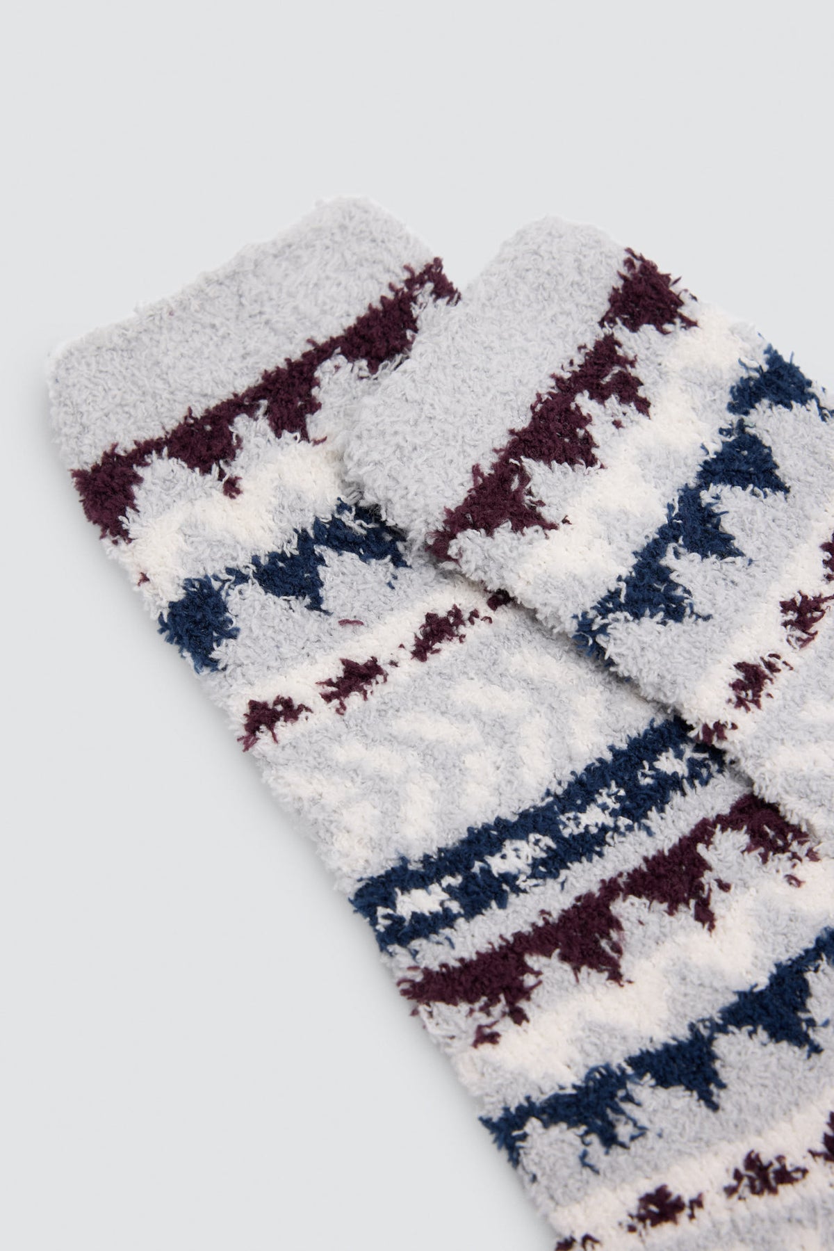 Pack of 3 flannel socks with ethnic print
