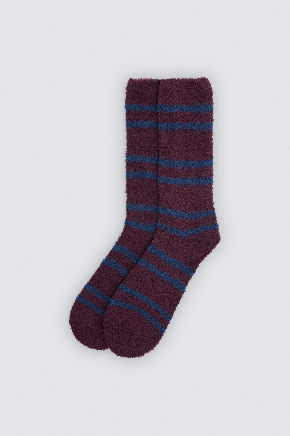 Pack of 4 flannel socks with stripes and geometric prints