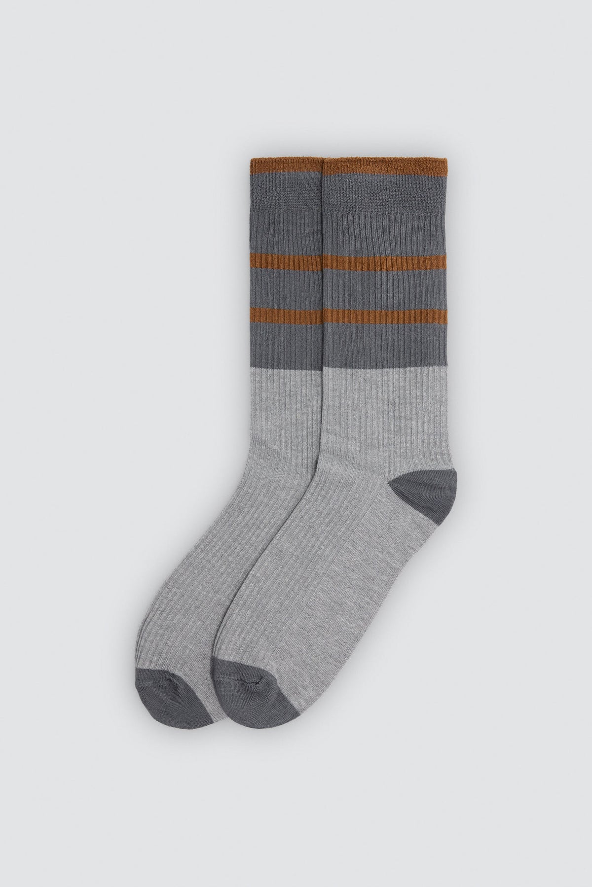 Pack of 3 ribbed striped socks