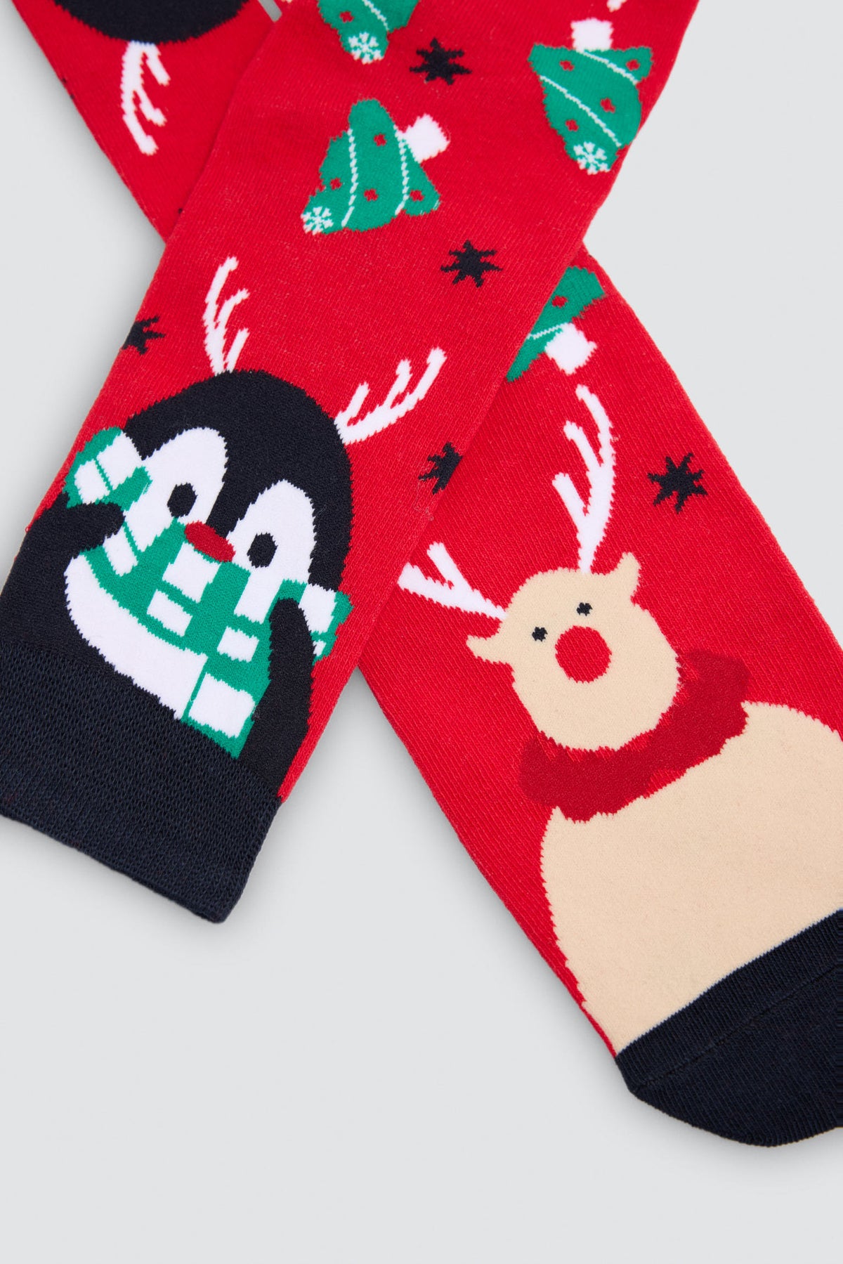 Pack of 2 men's Christmas-print socks