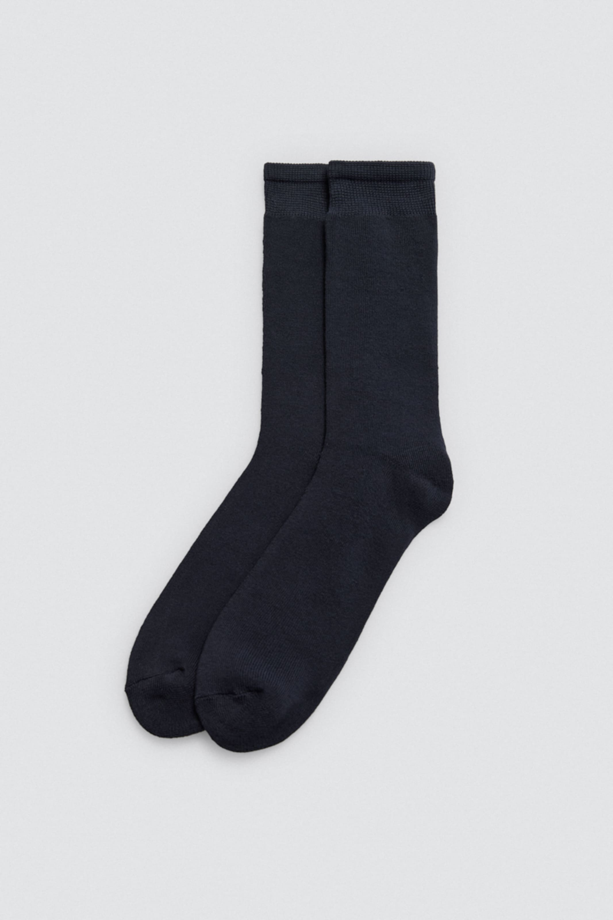 Pack of 3 high thermal socks with anti-pressure cuffs in neutral colors