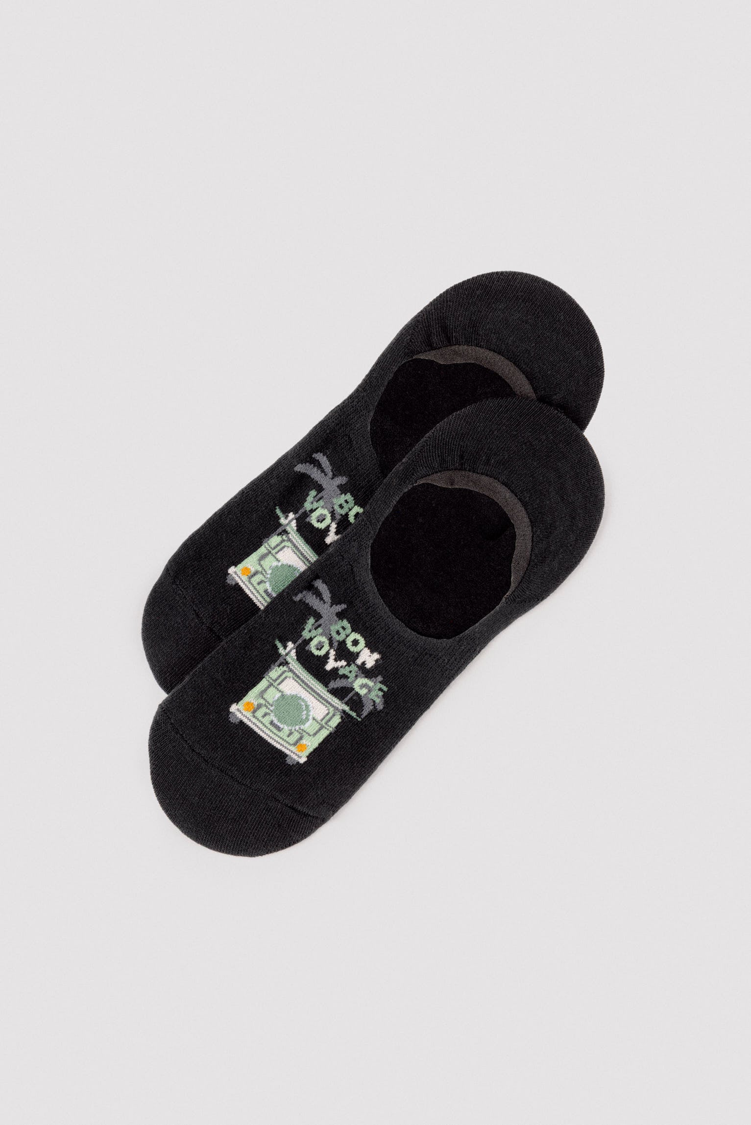 Pack of 4 men's pinkies with Bon Voyage print