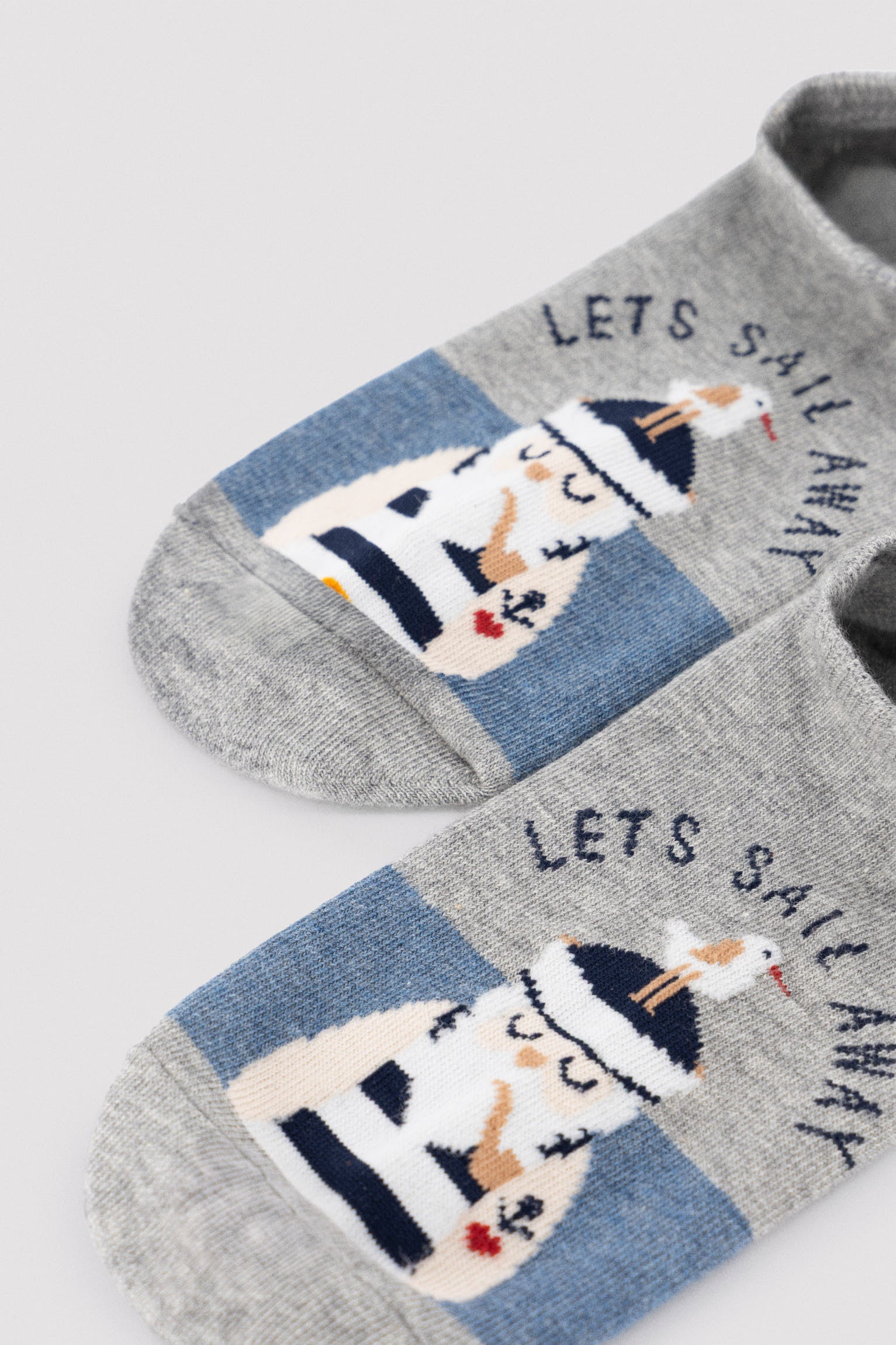 Pack of 4 men's pinkies with "See you soon" print